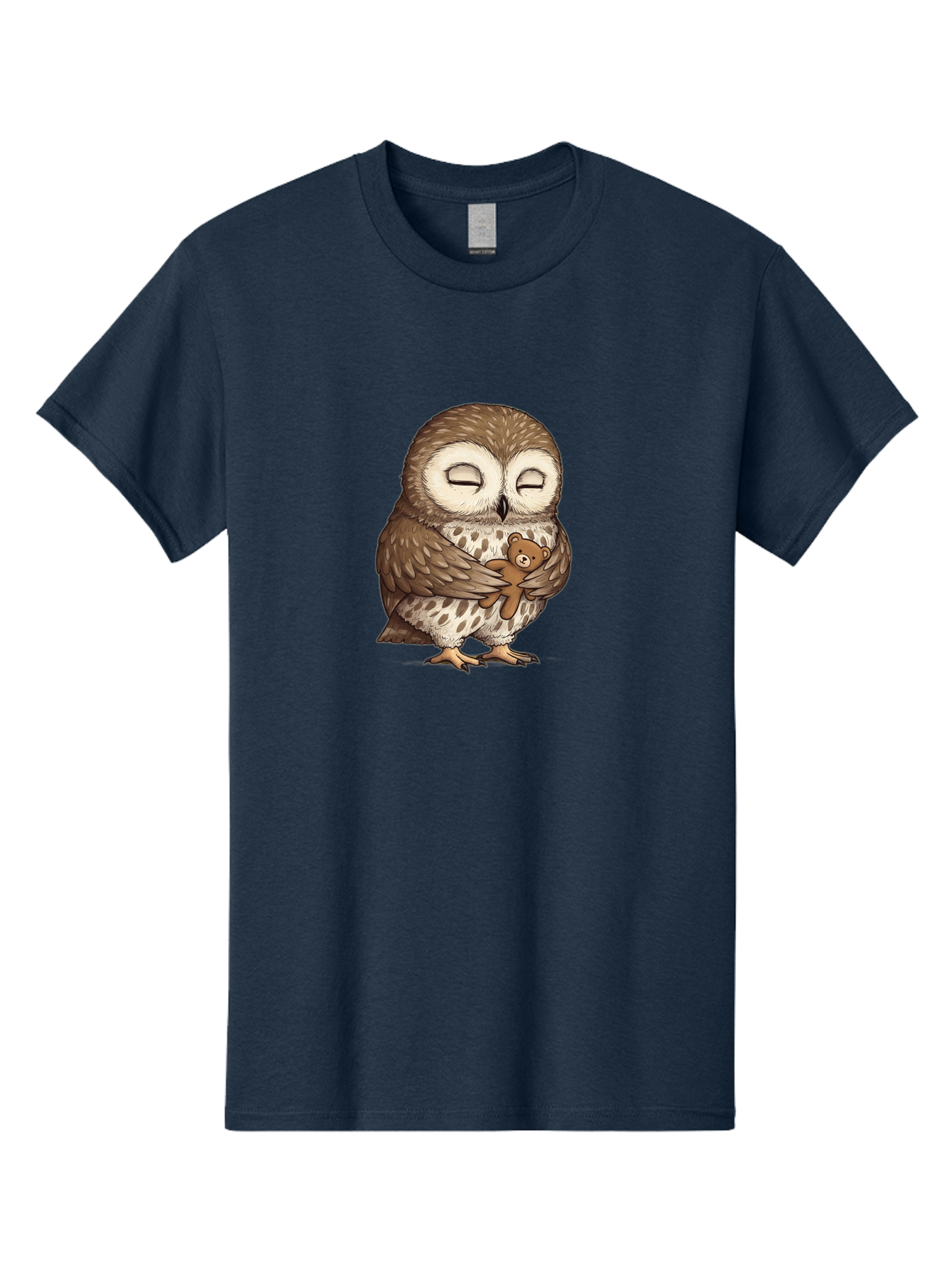 Owl-Hugging-Teddy-6 Men'S Graphic Tee, 100% Cotton, Comfortable Casual Summer Wear, Machine Washable, Vintage Camera, Old Camera, Antique Camera, Black Camera, Classic Photography, Photography Equipment, Nostalgic Device, Film Camera, Baf924