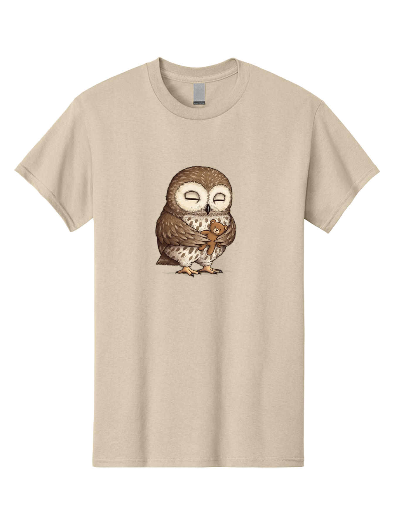 Owl-Hugging-Teddy-6 Men'S Graphic Tee, 100% Cotton, Comfortable Casual Summer Wear, Machine Washable, Vintage Camera, Old Camera, Antique Camera, Black Camera, Classic Photography, Photography Equipment, Nostalgic Device, Film Camera, Baf924