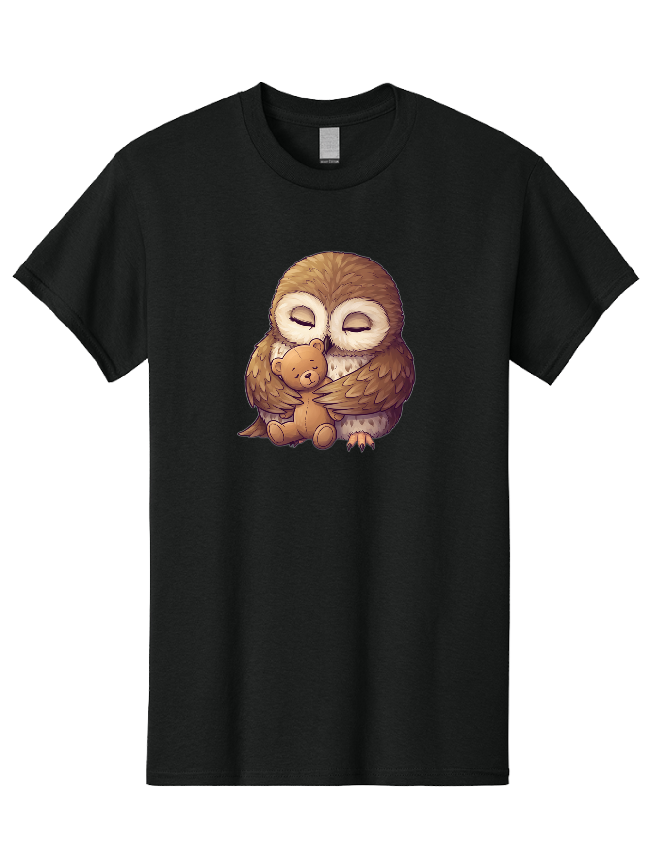 Owl-Hugging-Teddy-7 Men'S Graphic Tee, 100% Cotton, Comfortable Casual Summer Wear, Machine Washable, Vintage Camera, Old Camera, Antique Camera, Black Camera, Classic Photography, Photography Equipment, Nostalgic Device, Film Camera, Baf925