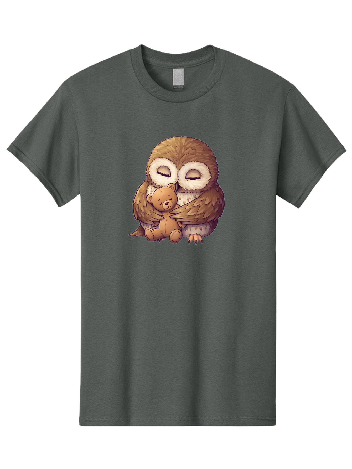 Owl-Hugging-Teddy-7 Men'S Graphic Tee, 100% Cotton, Comfortable Casual Summer Wear, Machine Washable, Vintage Camera, Old Camera, Antique Camera, Black Camera, Classic Photography, Photography Equipment, Nostalgic Device, Film Camera, Baf925