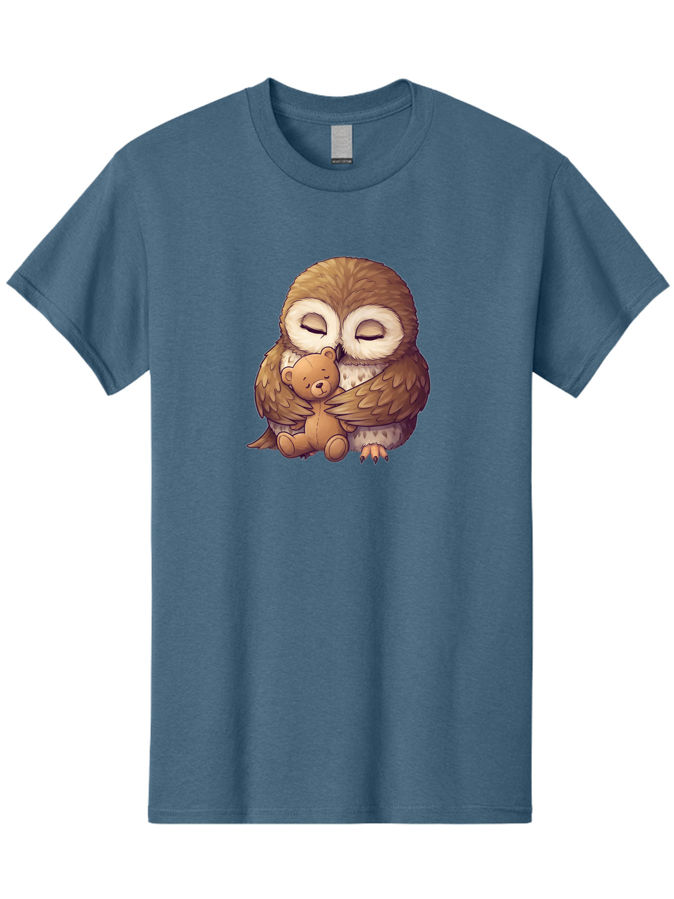 Owl-Hugging-Teddy-7 Men'S Graphic Tee, 100% Cotton, Comfortable Casual Summer Wear, Machine Washable, Vintage Camera, Old Camera, Antique Camera, Black Camera, Classic Photography, Photography Equipment, Nostalgic Device, Film Camera, Baf925
