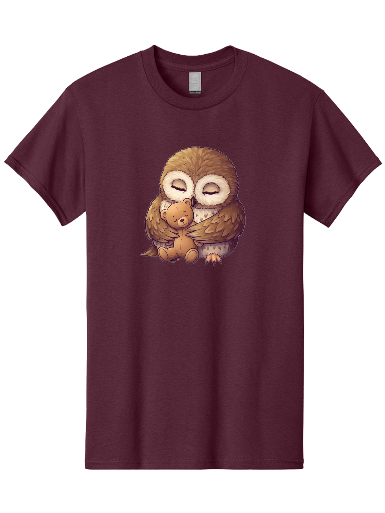 Owl-Hugging-Teddy-7 Men'S Graphic Tee, 100% Cotton, Comfortable Casual Summer Wear, Machine Washable, Vintage Camera, Old Camera, Antique Camera, Black Camera, Classic Photography, Photography Equipment, Nostalgic Device, Film Camera, Baf925