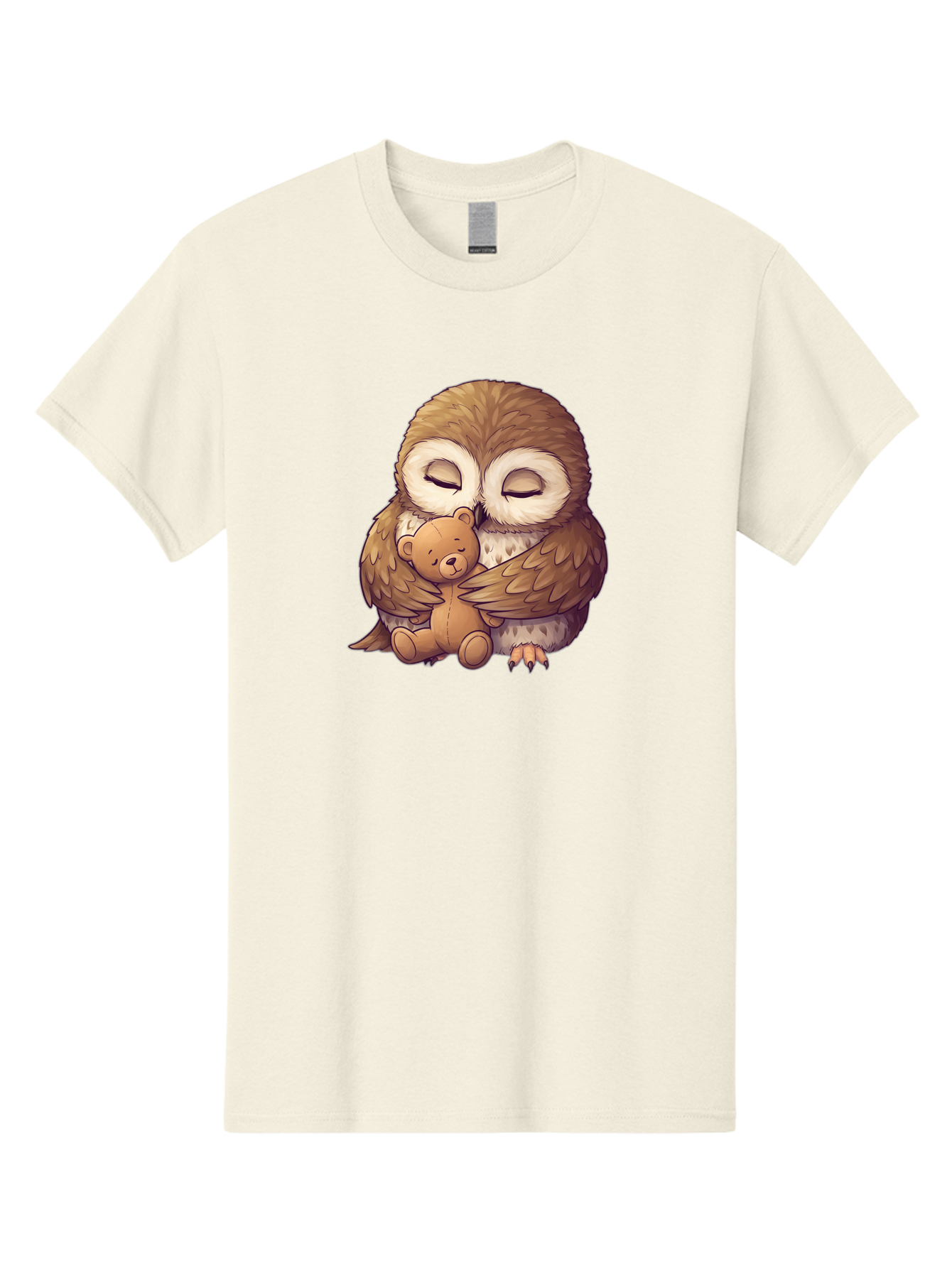 Owl-Hugging-Teddy-7 Men'S Graphic Tee, 100% Cotton, Comfortable Casual Summer Wear, Machine Washable, Vintage Camera, Old Camera, Antique Camera, Black Camera, Classic Photography, Photography Equipment, Nostalgic Device, Film Camera, Baf925
