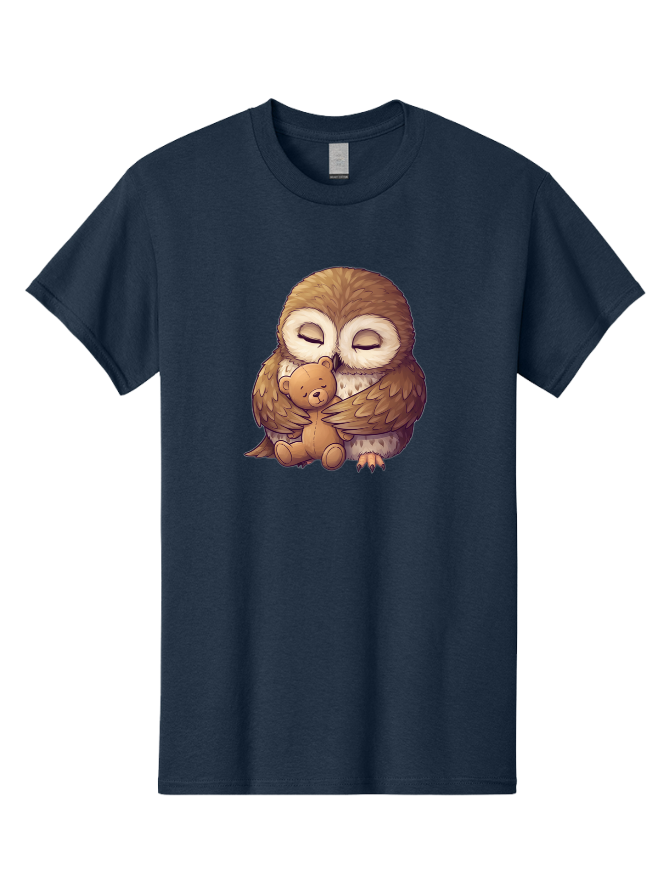 Owl-Hugging-Teddy-7 Men'S Graphic Tee, 100% Cotton, Comfortable Casual Summer Wear, Machine Washable, Vintage Camera, Old Camera, Antique Camera, Black Camera, Classic Photography, Photography Equipment, Nostalgic Device, Film Camera, Baf925