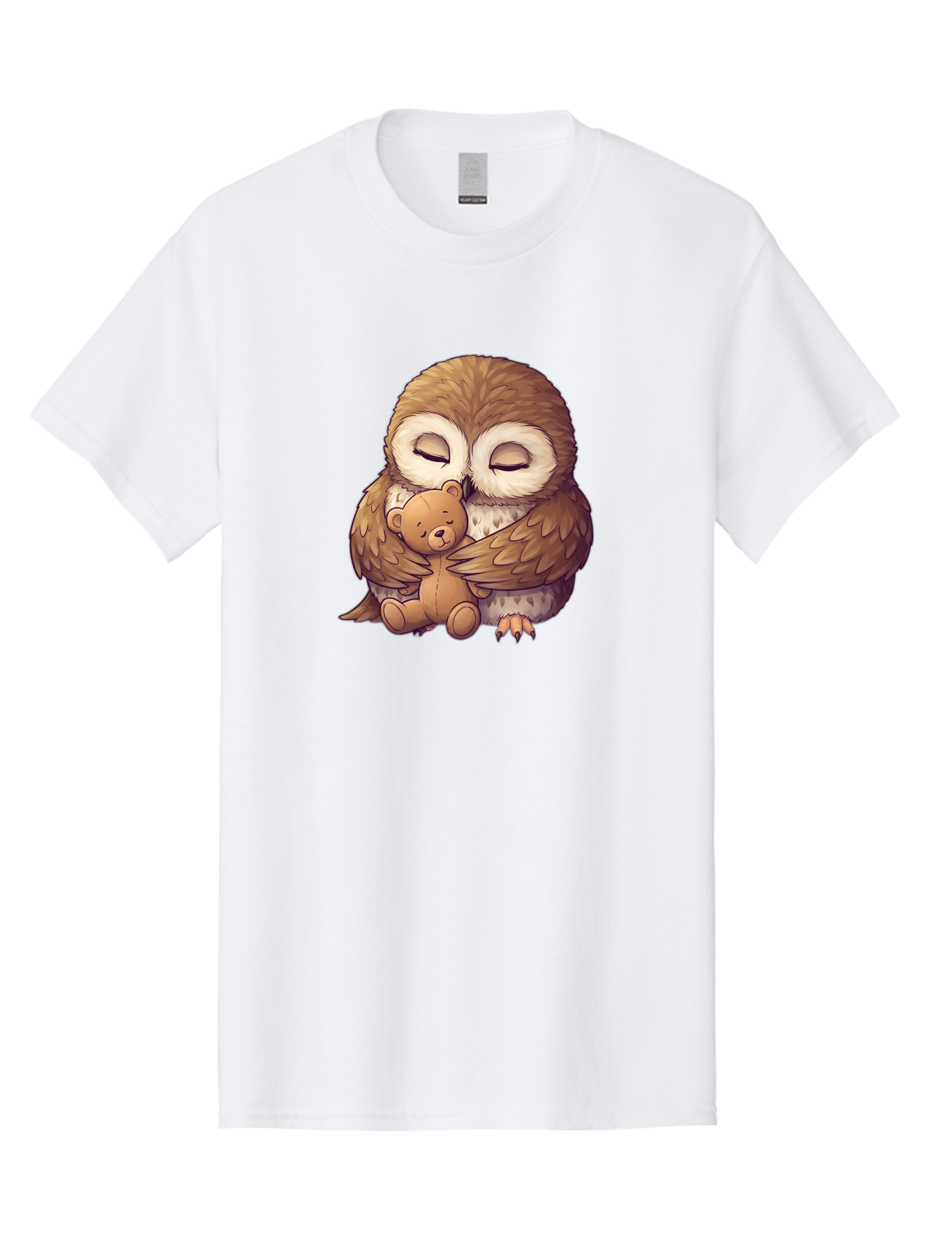 Owl-Hugging-Teddy-7 Men'S Graphic Tee, 100% Cotton, Comfortable Casual Summer Wear, Machine Washable, Vintage Camera, Old Camera, Antique Camera, Black Camera, Classic Photography, Photography Equipment, Nostalgic Device, Film Camera, Baf925
