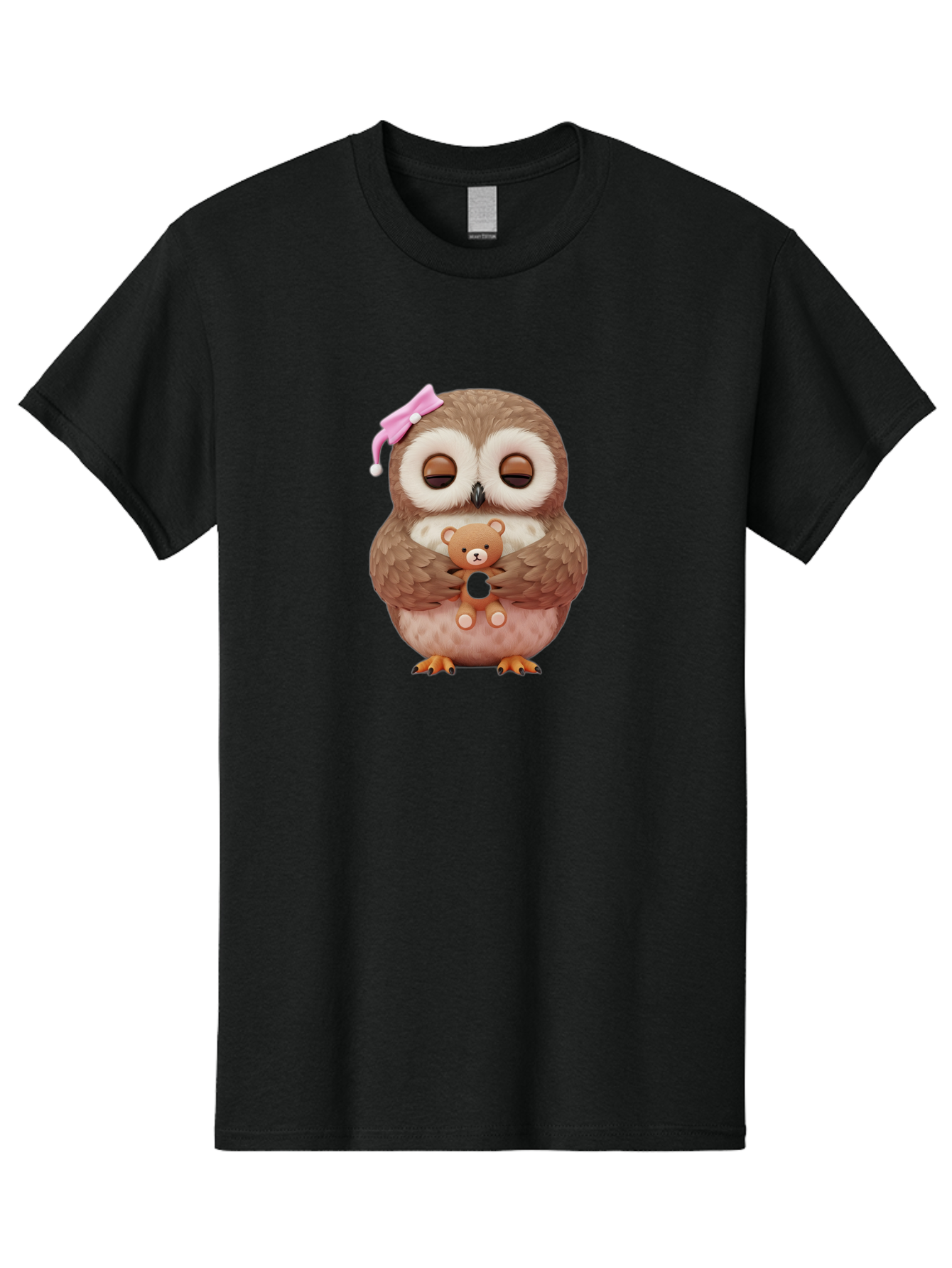 Owl-Hugging-Teddy-Bear Men'S Graphic Tee, 100% Cotton, Comfortable Casual Summer Wear, Machine Washable, Vintage Camera, Old Camera, Antique Camera, Black Camera, Classic Photography, Photography Equipment, Nostalgic Device, Film Camera, Baf928