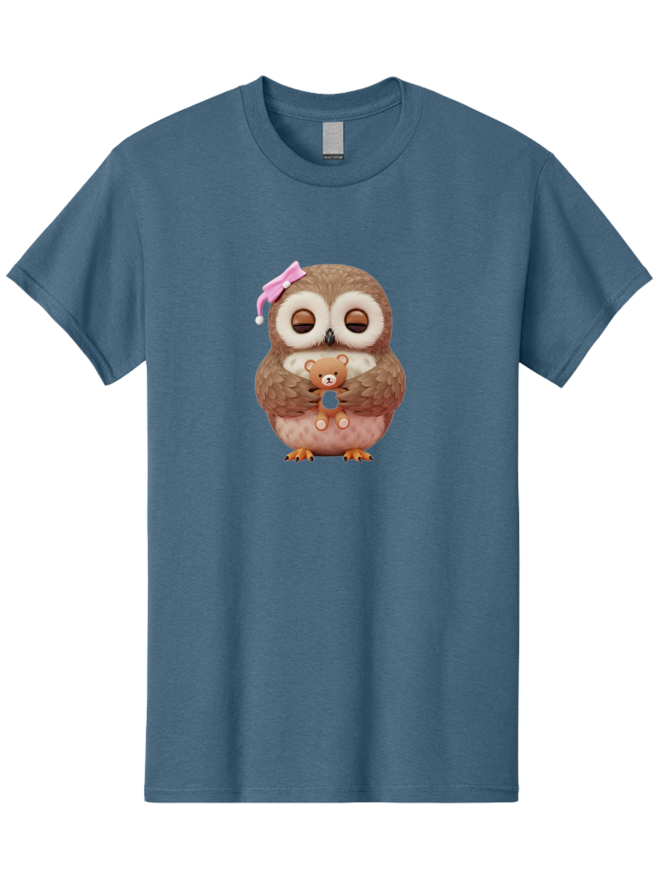 Owl-Hugging-Teddy-Bear Men'S Graphic Tee, 100% Cotton, Comfortable Casual Summer Wear, Machine Washable, Vintage Camera, Old Camera, Antique Camera, Black Camera, Classic Photography, Photography Equipment, Nostalgic Device, Film Camera, Baf928