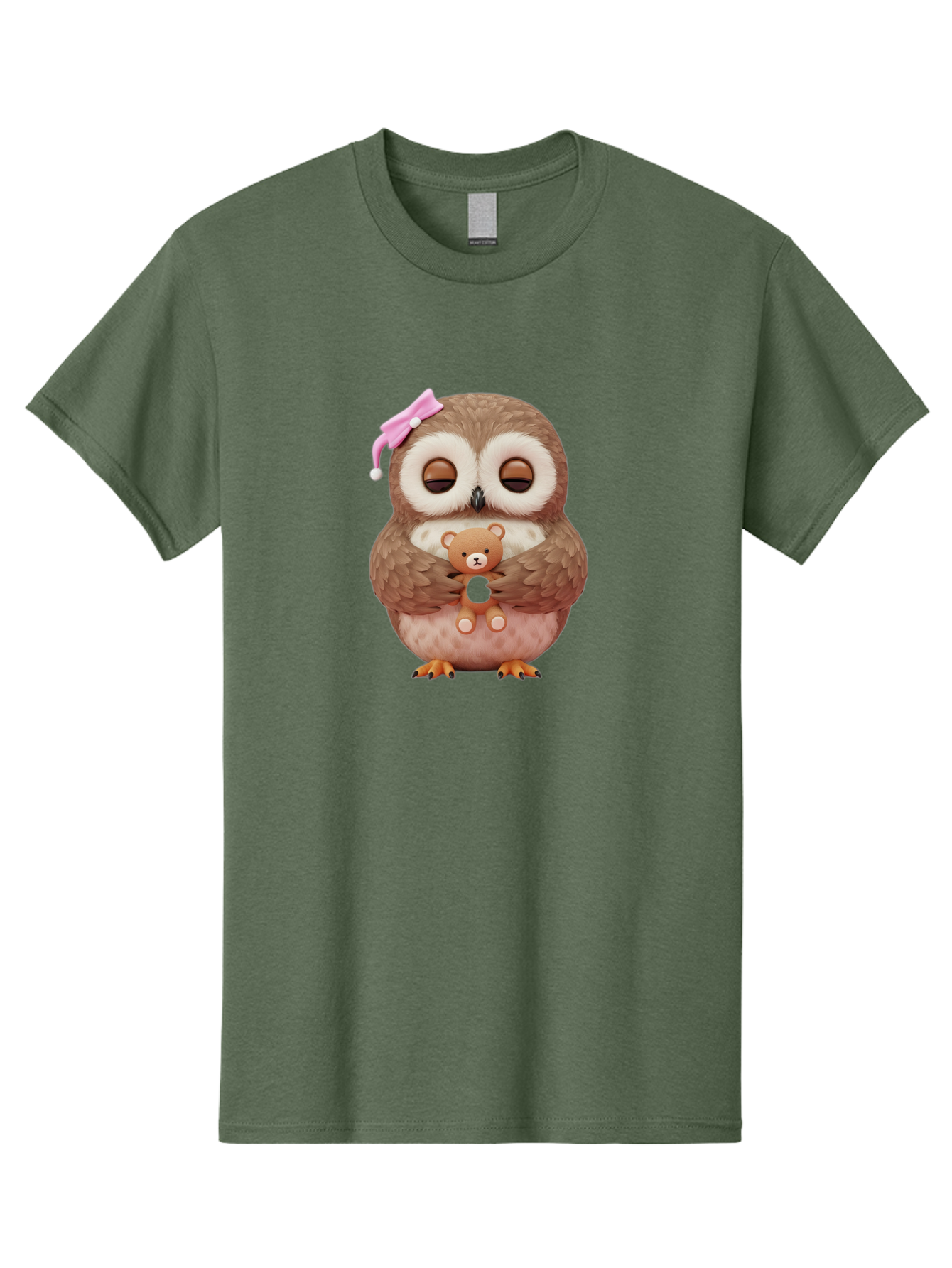 Owl-Hugging-Teddy-Bear Men'S Graphic Tee, 100% Cotton, Comfortable Casual Summer Wear, Machine Washable, Vintage Camera, Old Camera, Antique Camera, Black Camera, Classic Photography, Photography Equipment, Nostalgic Device, Film Camera, Baf928