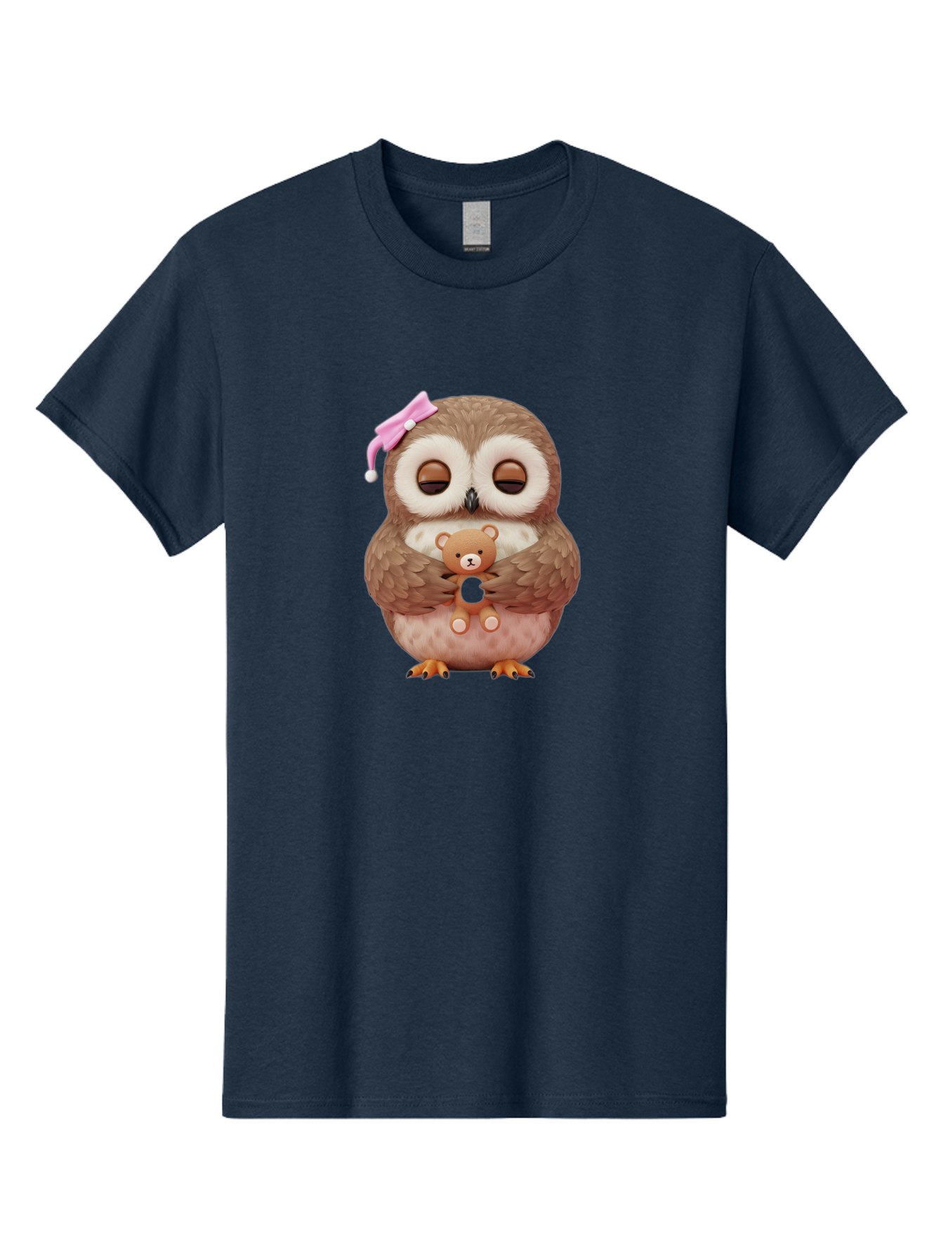 Owl-Hugging-Teddy-Bear Men'S Graphic Tee, 100% Cotton, Comfortable Casual Summer Wear, Machine Washable, Vintage Camera, Old Camera, Antique Camera, Black Camera, Classic Photography, Photography Equipment, Nostalgic Device, Film Camera, Baf928