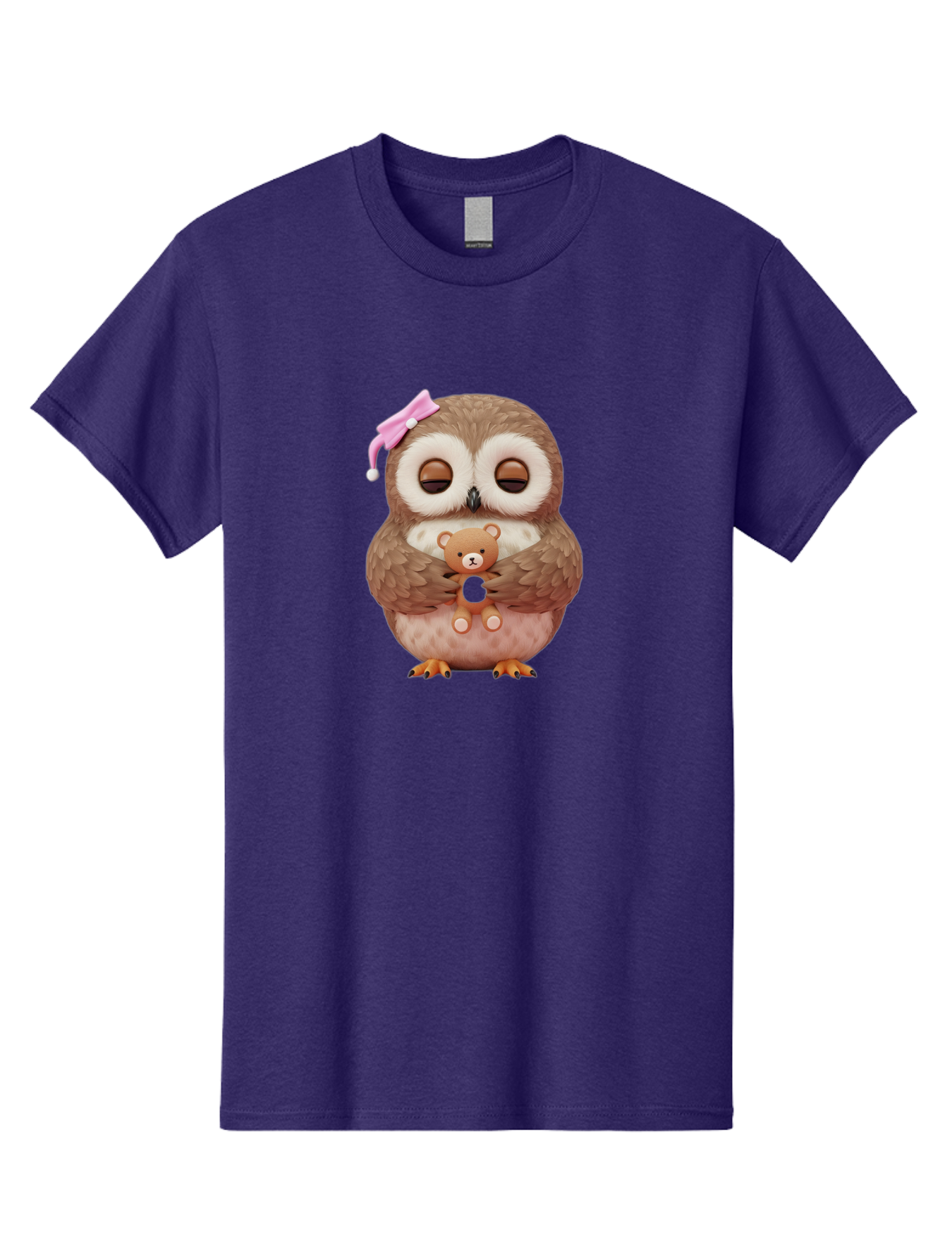 Owl-Hugging-Teddy-Bear Men'S Graphic Tee, 100% Cotton, Comfortable Casual Summer Wear, Machine Washable, Vintage Camera, Old Camera, Antique Camera, Black Camera, Classic Photography, Photography Equipment, Nostalgic Device, Film Camera, Baf928