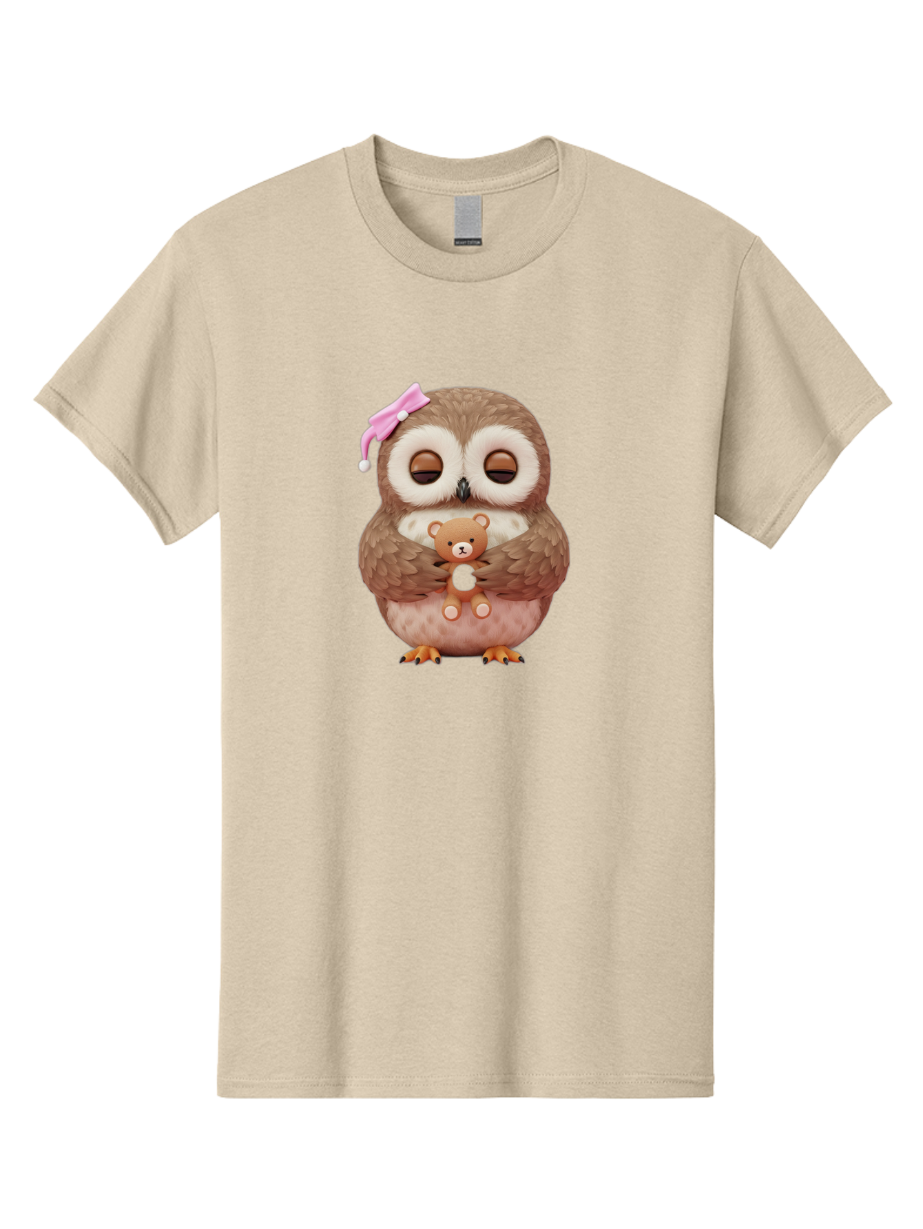 Owl-Hugging-Teddy-Bear Men'S Graphic Tee, 100% Cotton, Comfortable Casual Summer Wear, Machine Washable, Vintage Camera, Old Camera, Antique Camera, Black Camera, Classic Photography, Photography Equipment, Nostalgic Device, Film Camera, Baf928