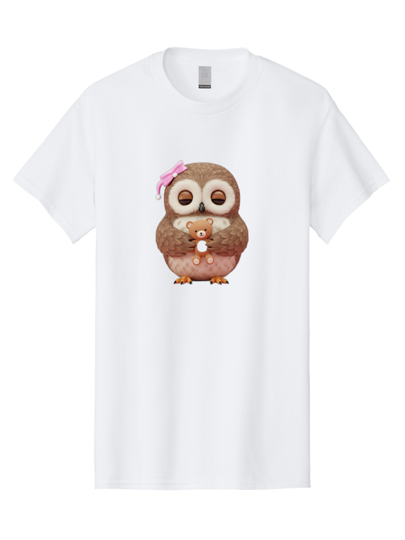 Owl-Hugging-Teddy-Bear Men'S Graphic Tee, 100% Cotton, Comfortable Casual Summer Wear, Machine Washable, Vintage Camera, Old Camera, Antique Camera, Black Camera, Classic Photography, Photography Equipment, Nostalgic Device, Film Camera, Baf928