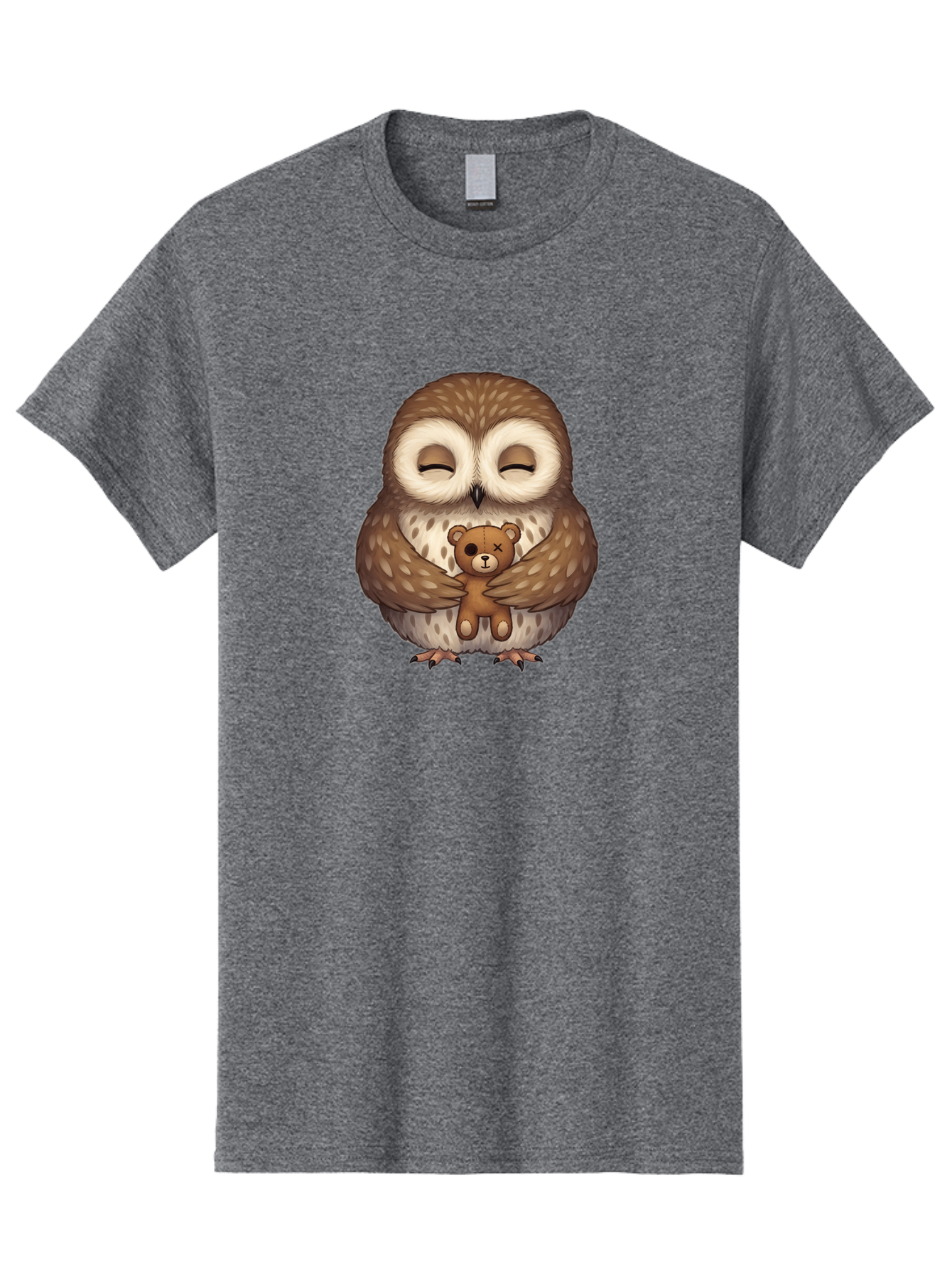 Owl-Hugging-Voodoo-Teddy Men'S Graphic Tee, 100% Cotton, Comfortable Casual Summer Wear, Machine Washable, Vintage Camera, Old Camera, Antique Camera, Black Camera, Classic Photography, Photography Equipment, Nostalgic Device, Film Camera, Baf930