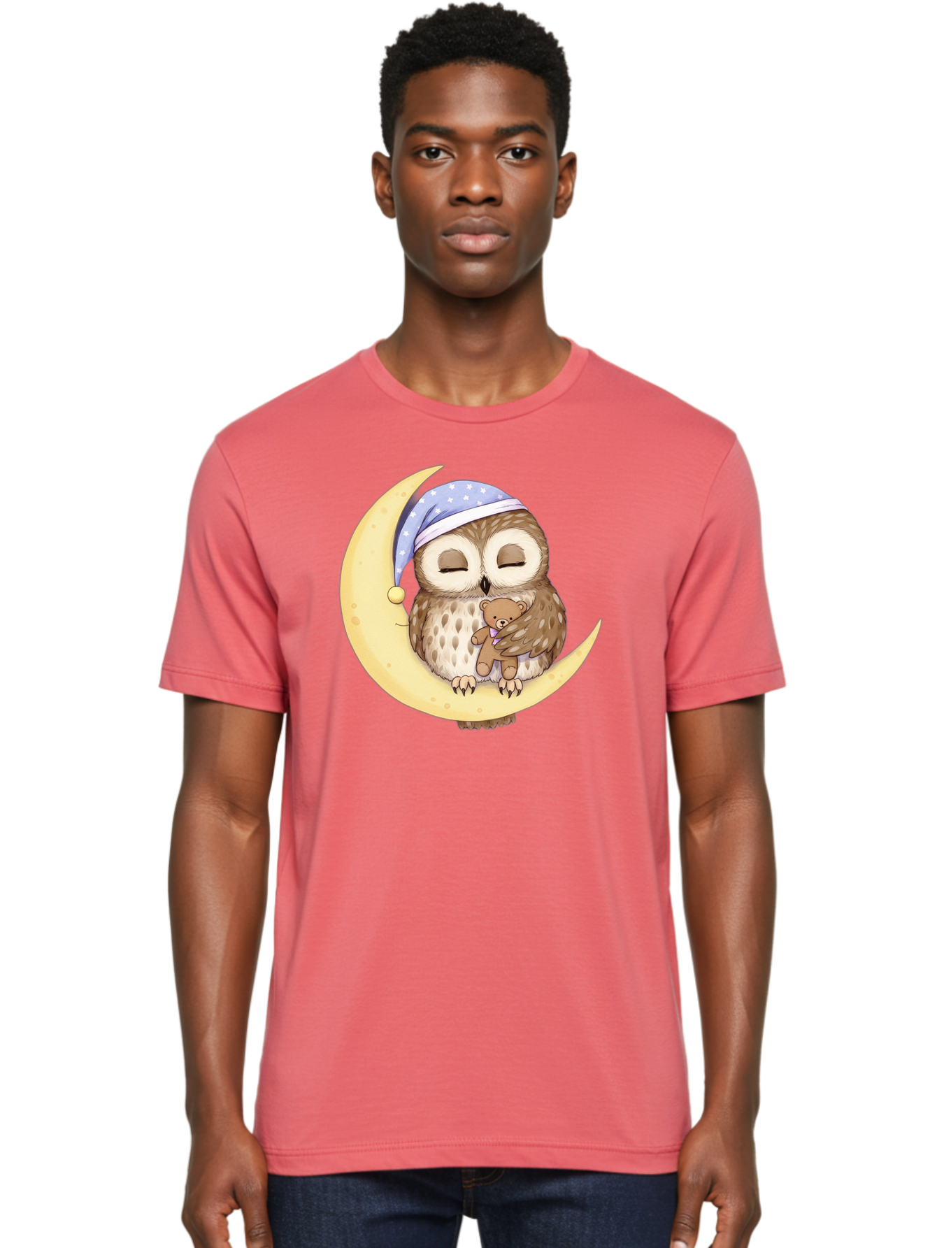 Owl-On-The-Moon Men'S Graphic Tee, 100% Cotton, Comfortable Casual Summer Wear, Machine Washable, Vintage Camera, Old Camera, Antique Camera, Black Camera, Classic Photography, Photography Equipment, Nostalgic Device, Film Camera, Camera Art Baf931