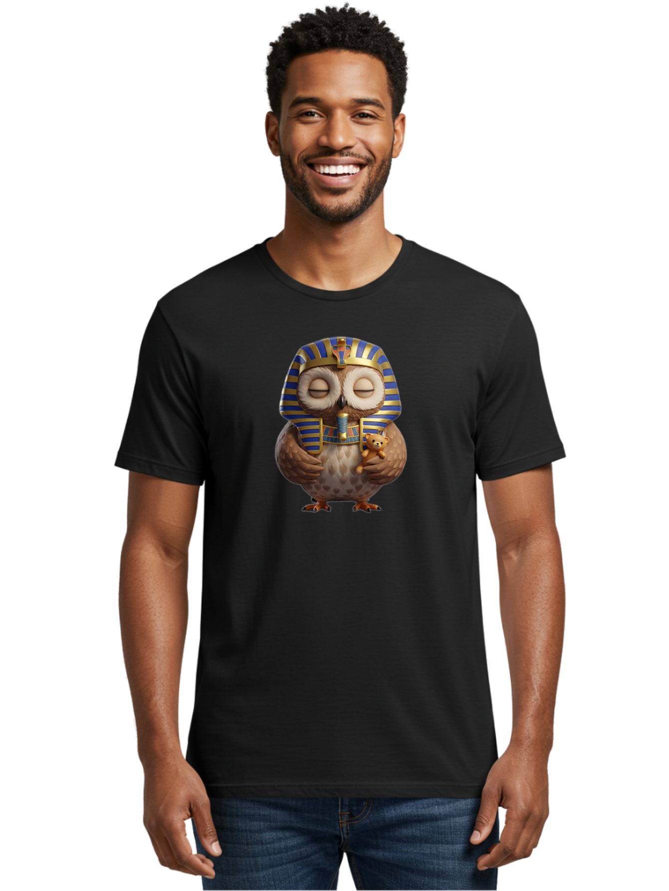Owl-Pharaoh Men'S Graphic Tee, 100% Cotton, Comfortable Casual Summer Wear, Machine Washable, Vintage Camera, Old Camera, Antique Camera, Black Camera, Classic Photography, Photography Equipment, Nostalgic Device, Film Camera, Camera Art Baf932