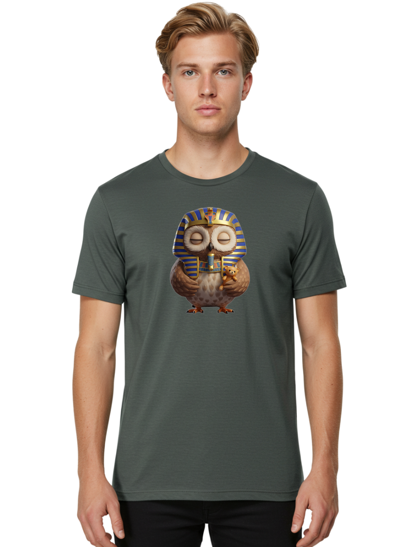 Owl-Pharaoh Men'S Graphic Tee, 100% Cotton, Comfortable Casual Summer Wear, Machine Washable, Vintage Camera, Old Camera, Antique Camera, Black Camera, Classic Photography, Photography Equipment, Nostalgic Device, Film Camera, Camera Art Baf932