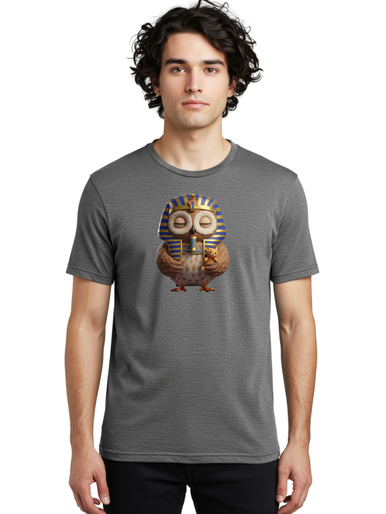 Owl-Pharaoh Men'S Graphic Tee, 100% Cotton, Comfortable Casual Summer Wear, Machine Washable, Vintage Camera, Old Camera, Antique Camera, Black Camera, Classic Photography, Photography Equipment, Nostalgic Device, Film Camera, Camera Art Baf932