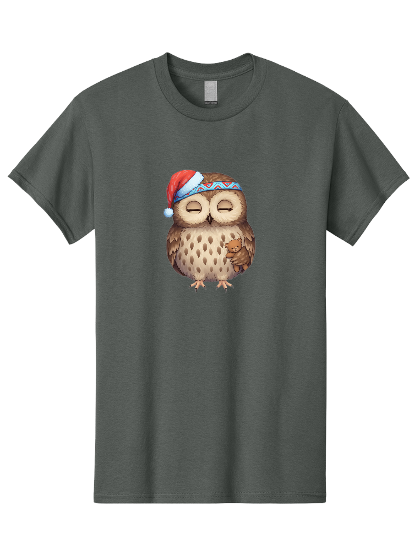 Owl-With-Santa-Hat Men'S Graphic Tee, 100% Cotton, Comfortable Casual Summer Wear, Machine Washable, Vintage Camera, Old Camera, Antique Camera, Black Camera, Classic Photography, Photography Equipment, Nostalgic Device, Film Camera, Baf934