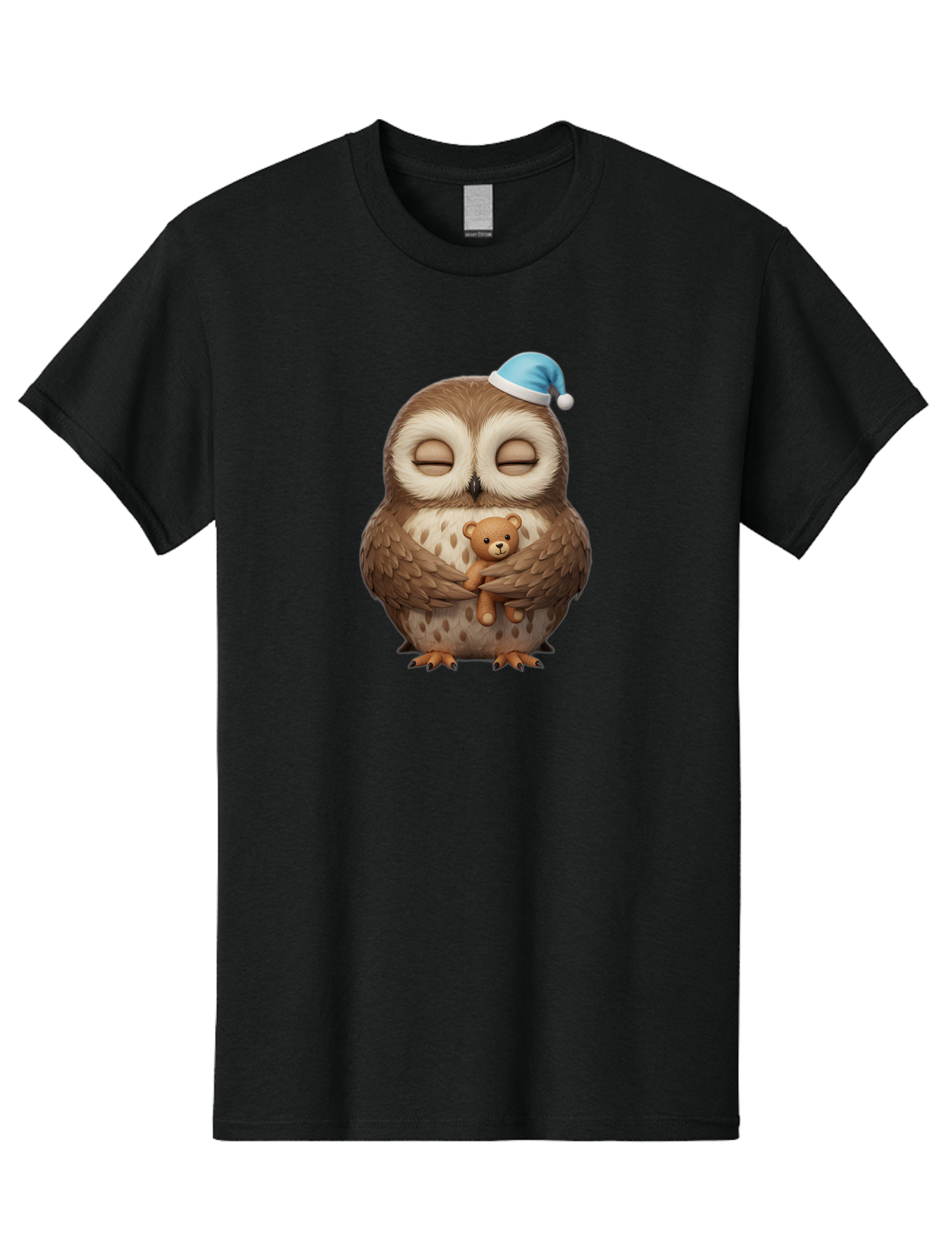 Owl-With-Teddy Men'S Graphic Tee, 100% Cotton, Comfortable Casual Summer Wear, Machine Washable, Vintage Camera, Old Camera, Antique Camera, Black Camera, Classic Photography, Photography Equipment, Nostalgic Device, Film Camera, Camera Art Baf941