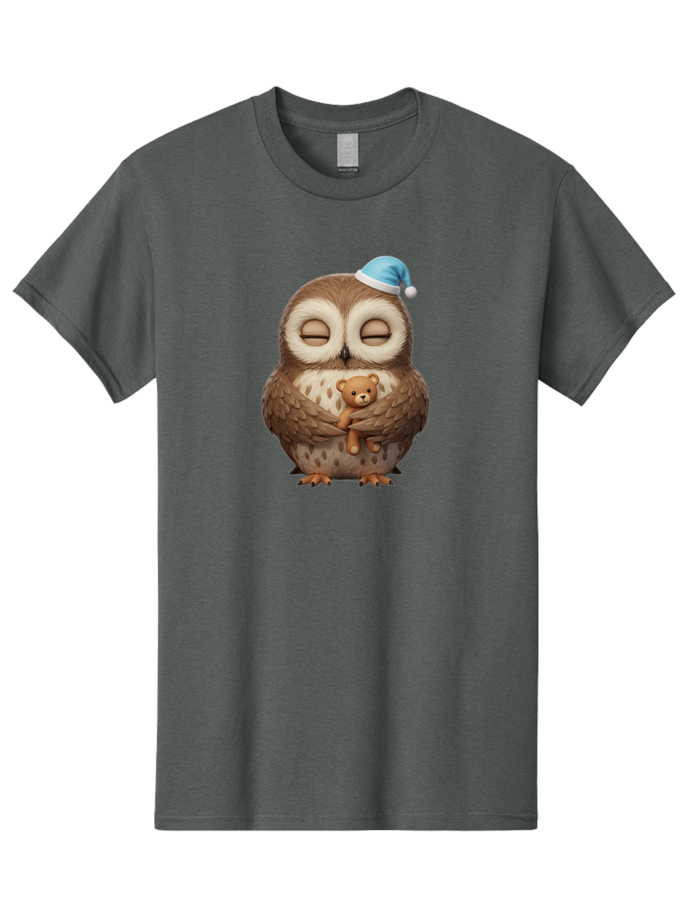 Owl-With-Teddy Men'S Graphic Tee, 100% Cotton, Comfortable Casual Summer Wear, Machine Washable, Vintage Camera, Old Camera, Antique Camera, Black Camera, Classic Photography, Photography Equipment, Nostalgic Device, Film Camera, Camera Art Baf941