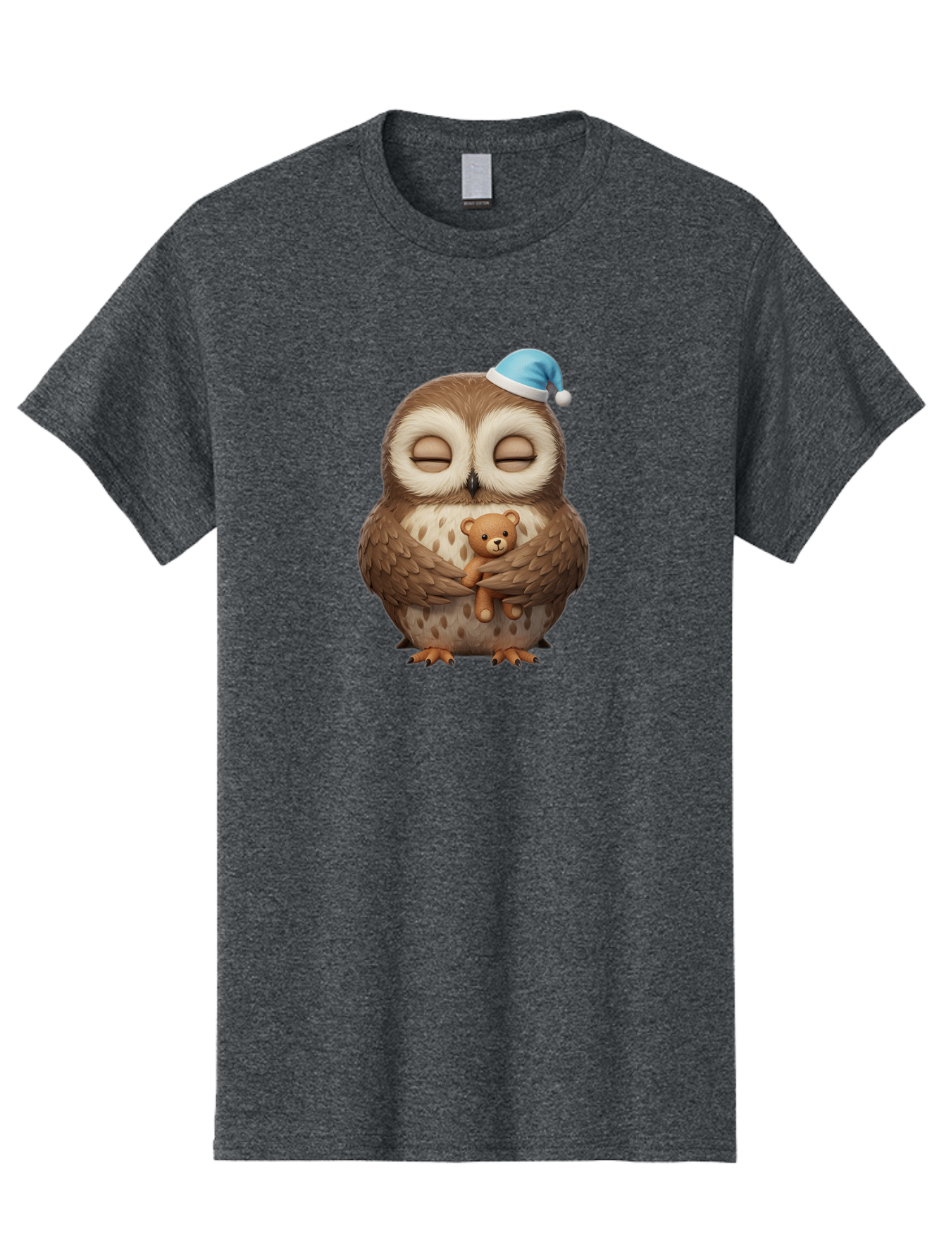 Owl-With-Teddy Men'S Graphic Tee, 100% Cotton, Comfortable Casual Summer Wear, Machine Washable, Vintage Camera, Old Camera, Antique Camera, Black Camera, Classic Photography, Photography Equipment, Nostalgic Device, Film Camera, Camera Art Baf941