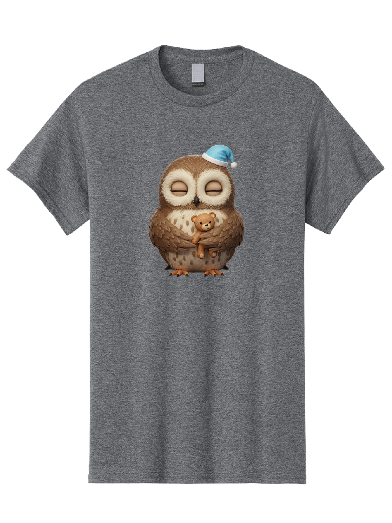 Owl-With-Teddy Men'S Graphic Tee, 100% Cotton, Comfortable Casual Summer Wear, Machine Washable, Vintage Camera, Old Camera, Antique Camera, Black Camera, Classic Photography, Photography Equipment, Nostalgic Device, Film Camera, Camera Art Baf941