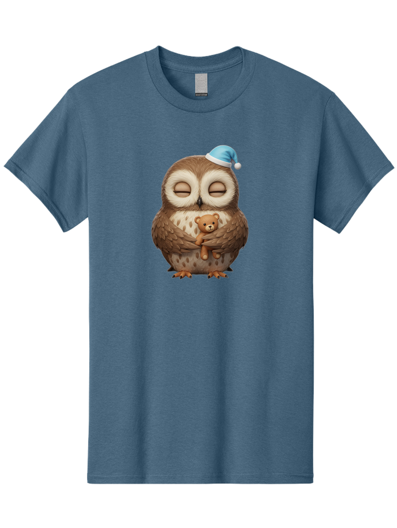Owl-With-Teddy Men'S Graphic Tee, 100% Cotton, Comfortable Casual Summer Wear, Machine Washable, Vintage Camera, Old Camera, Antique Camera, Black Camera, Classic Photography, Photography Equipment, Nostalgic Device, Film Camera, Camera Art Baf941