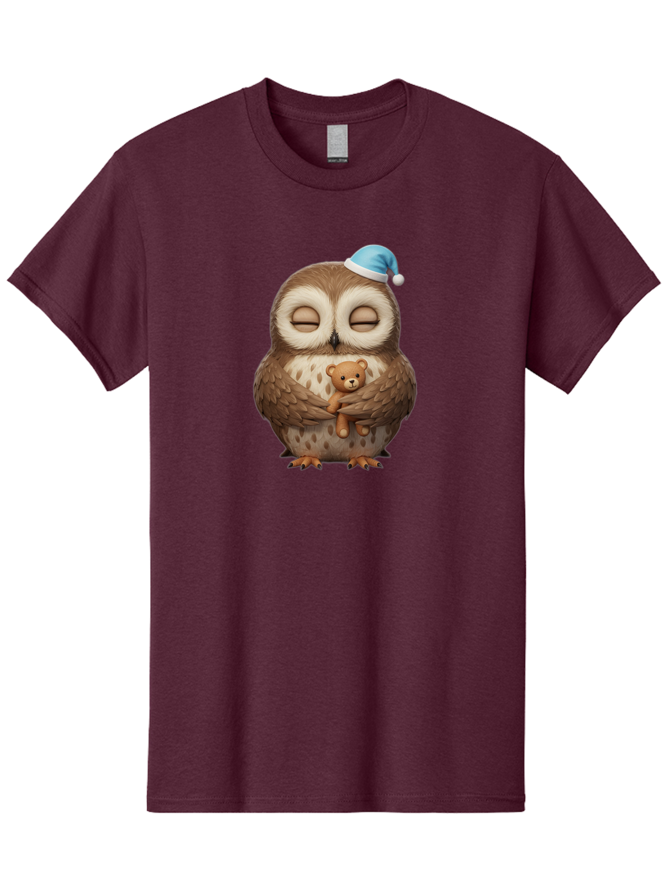 Owl-With-Teddy Men'S Graphic Tee, 100% Cotton, Comfortable Casual Summer Wear, Machine Washable, Vintage Camera, Old Camera, Antique Camera, Black Camera, Classic Photography, Photography Equipment, Nostalgic Device, Film Camera, Camera Art Baf941