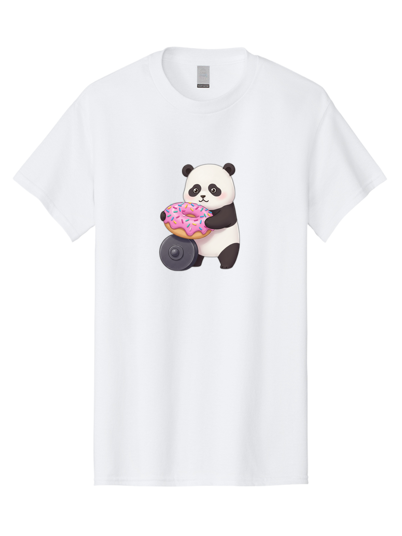 Panda-Donut Men'S Graphic Tee, 100% Cotton, Comfortable Casual Summer Wear, Machine Washable, Vintage Camera, Old Camera, Antique Camera, Black Camera, Classic Photography, Photography Equipment, Nostalgic Device, Film Camera, Camera Art Baf943