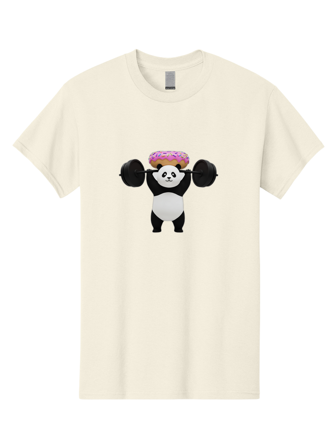 Panda-Lifting-Barbell-1 Men'S Graphic Tee, 100% Cotton, Comfortable Casual Summer Wear, Machine Washable, Vintage Camera, Old Camera, Antique Camera, Black Camera, Classic Photography, Photography Equipment, Nostalgic Device, Film Camera, Baf944