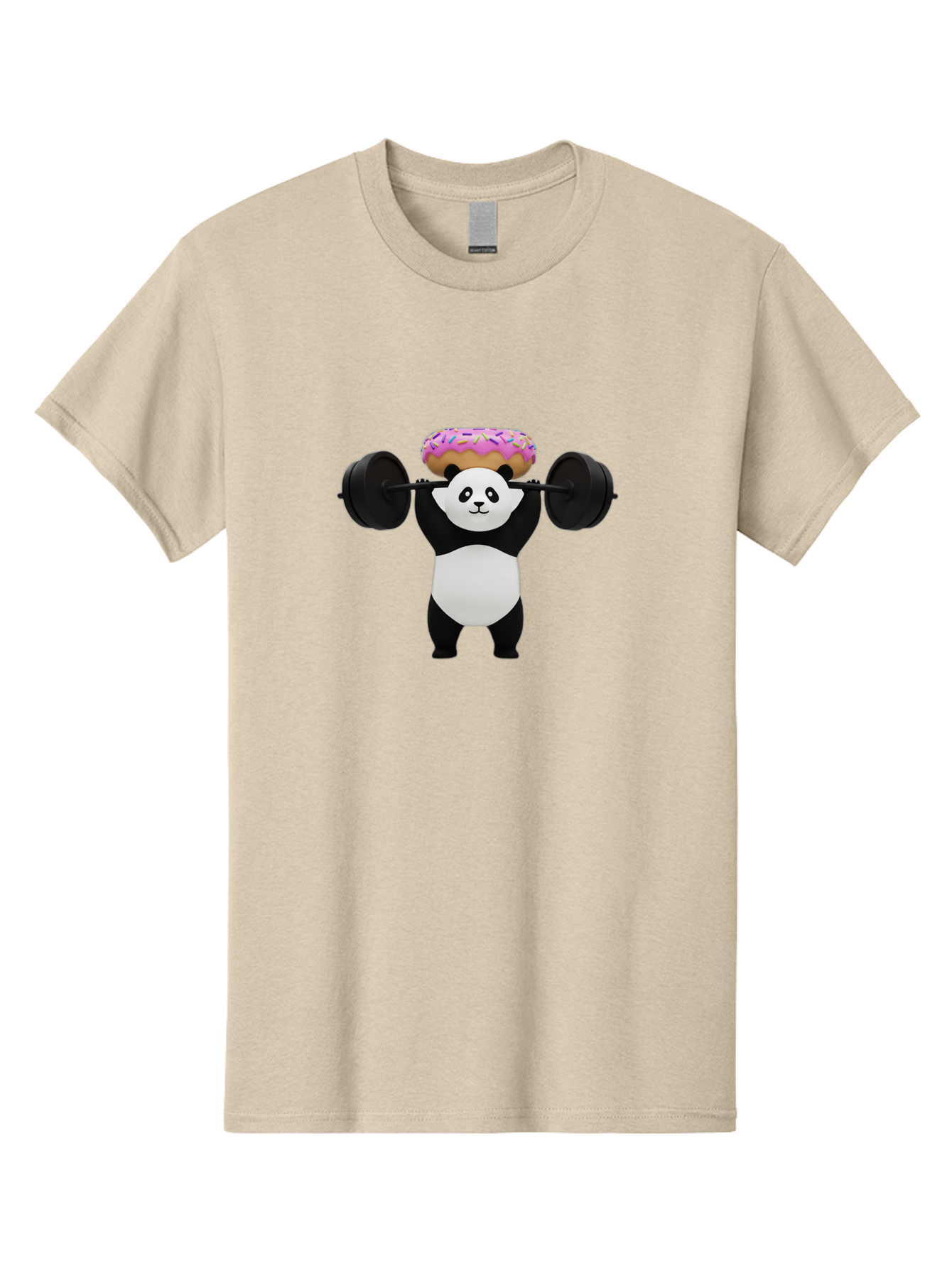 Panda-Lifting-Barbell-1 Men'S Graphic Tee, 100% Cotton, Comfortable Casual Summer Wear, Machine Washable, Vintage Camera, Old Camera, Antique Camera, Black Camera, Classic Photography, Photography Equipment, Nostalgic Device, Film Camera, Baf944