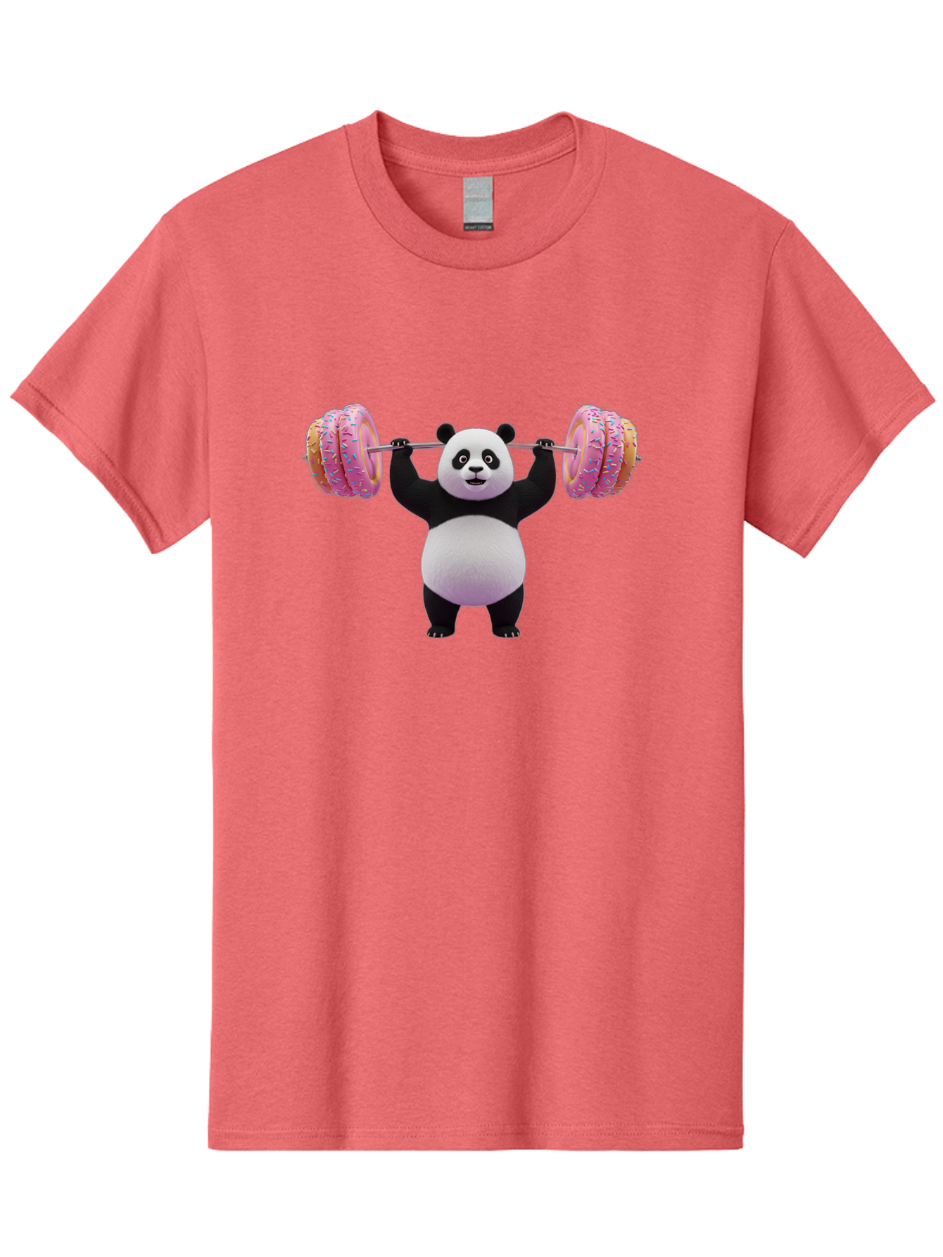 Panda-Lifting-Donuts-3 Men'S Graphic Tee, 100% Cotton, Comfortable Casual Summer Wear, Machine Washable, Vintage Camera, Old Camera, Antique Camera, Black Camera, Classic Photography, Photography Equipment, Nostalgic Device, Film Camera, Baf950
