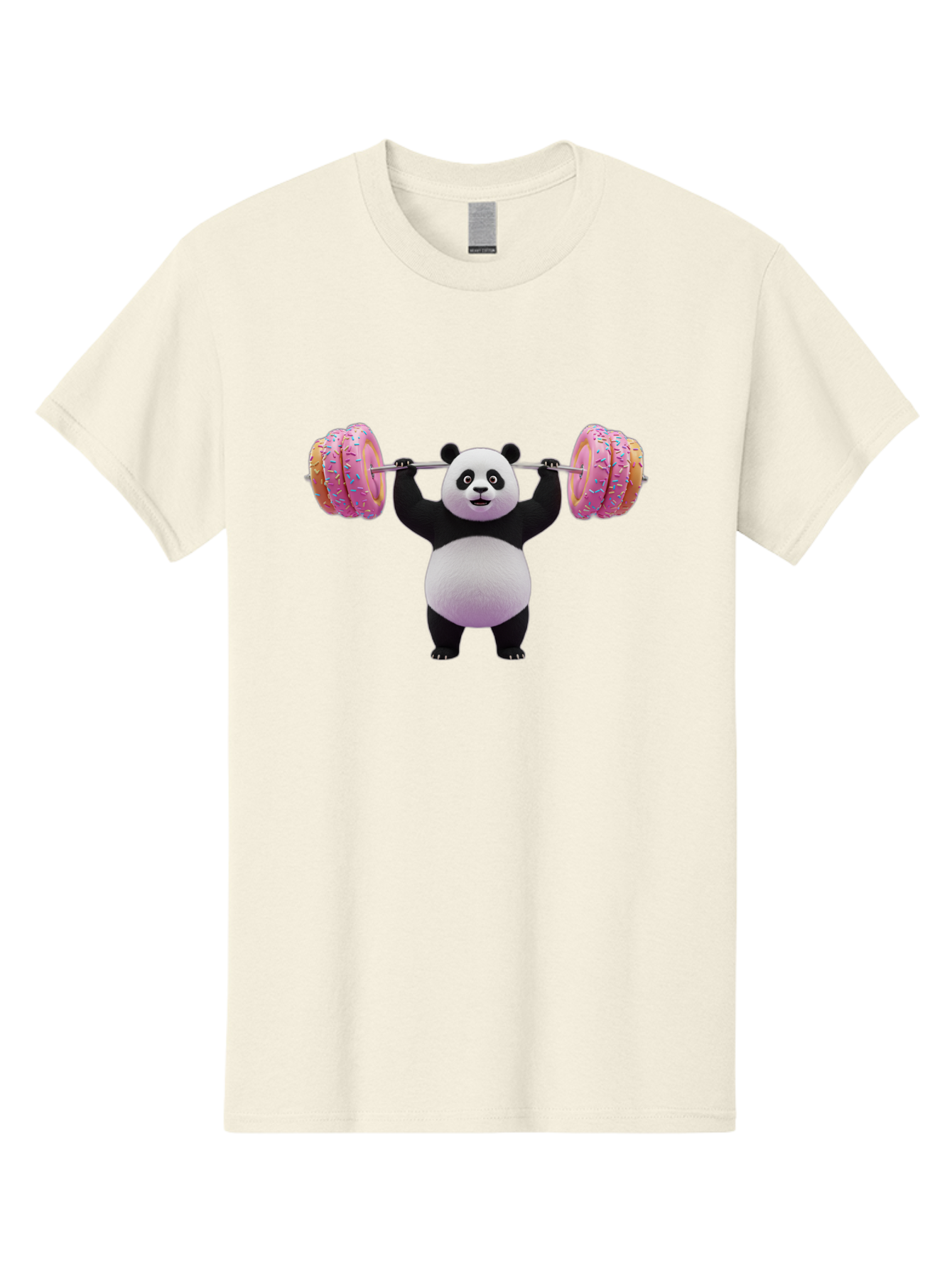 Panda-Lifting-Donuts-3 Men'S Graphic Tee, 100% Cotton, Comfortable Casual Summer Wear, Machine Washable, Vintage Camera, Old Camera, Antique Camera, Black Camera, Classic Photography, Photography Equipment, Nostalgic Device, Film Camera, Baf950