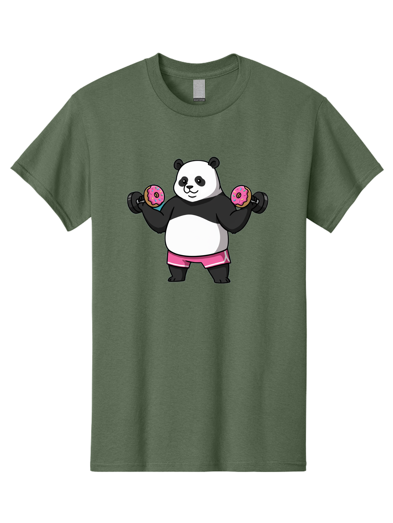 Panda-Lifting-Donuts-Dumbbells Men'S Graphic Tee, 100% Cotton, Comfortable Casual Summer Wear, Machine Washable, Vintage Camera, Old Camera, Antique Camera, Black Camera, Classic Photography, Photography Equipment, Nostalgic Device, Baf951