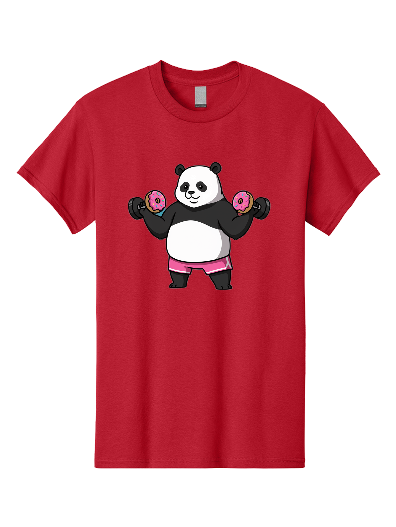 Panda-Lifting-Donuts-Dumbbells Men'S Graphic Tee, 100% Cotton, Comfortable Casual Summer Wear, Machine Washable, Vintage Camera, Old Camera, Antique Camera, Black Camera, Classic Photography, Photography Equipment, Nostalgic Device, Baf951