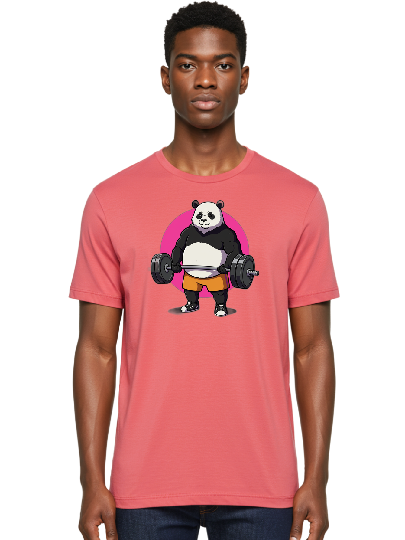 Panda-Lifting-Weights-4 Men'S Graphic Tee, 100% Cotton, Comfortable Casual Summer Wear, Machine Washable, Vintage Camera, Old Camera, Antique Camera, Black Camera, Classic Photography, Photography Equipment, Nostalgic Device, Film Camera, Baf956