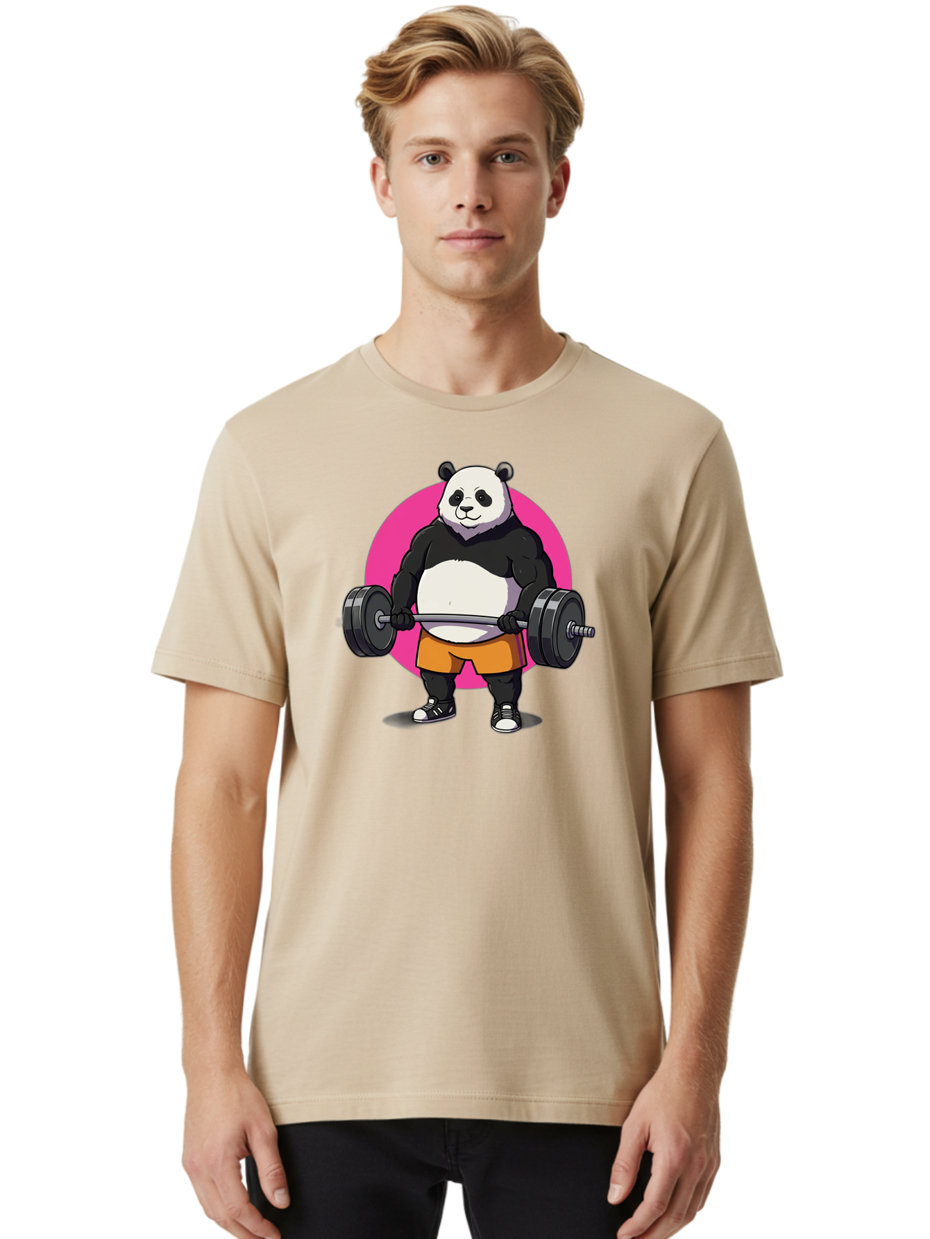 Panda-Lifting-Weights-4 Men'S Graphic Tee, 100% Cotton, Comfortable Casual Summer Wear, Machine Washable, Vintage Camera, Old Camera, Antique Camera, Black Camera, Classic Photography, Photography Equipment, Nostalgic Device, Film Camera, Baf956