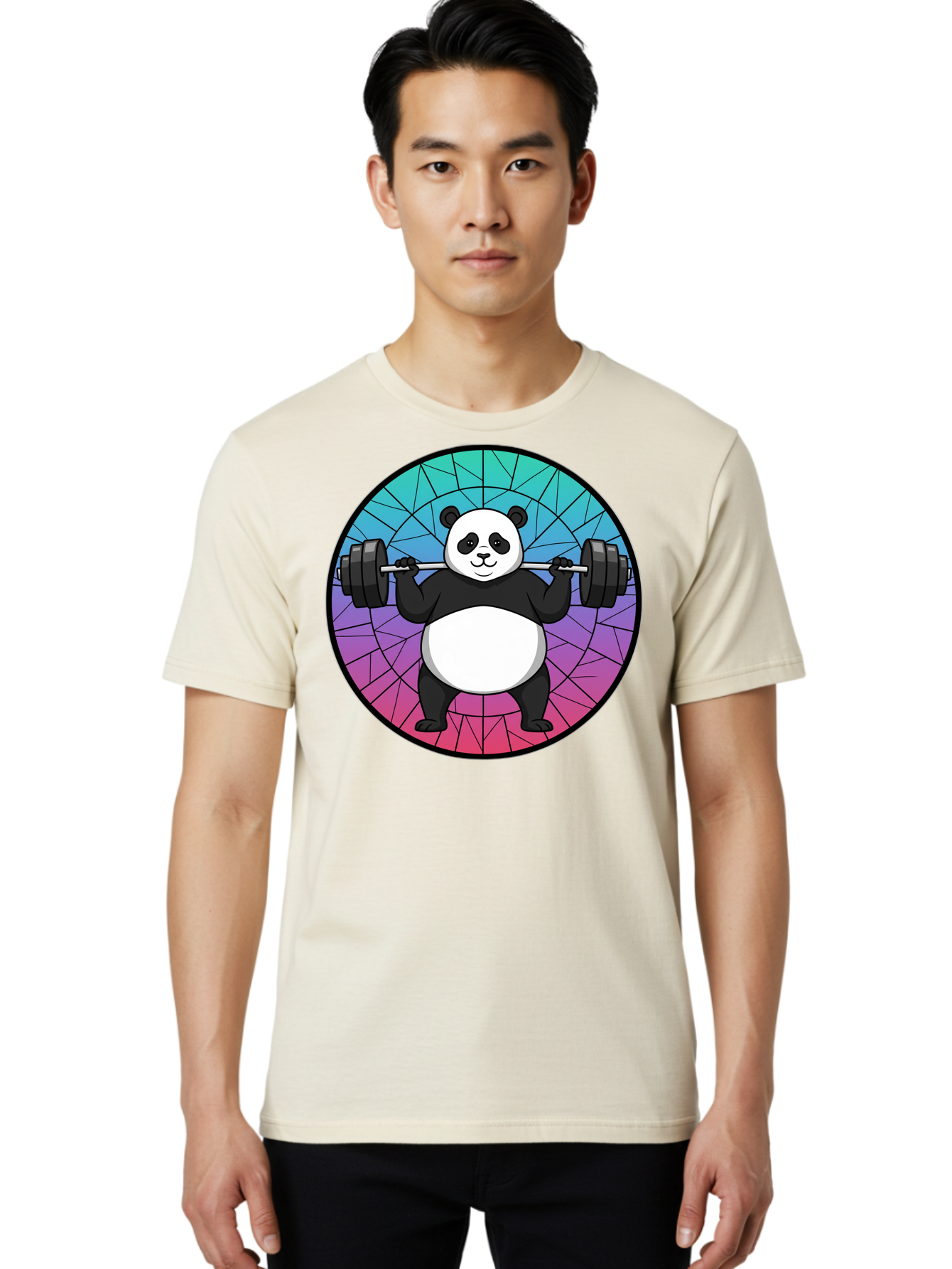 Panda-Lifting-Weights-6 Men'S Graphic Tee, 100% Cotton, Comfortable Casual Summer Wear, Machine Washable, Vintage Camera, Old Camera, Antique Camera, Black Camera, Classic Photography, Photography Equipment, Nostalgic Device, Film Camera, Baf958