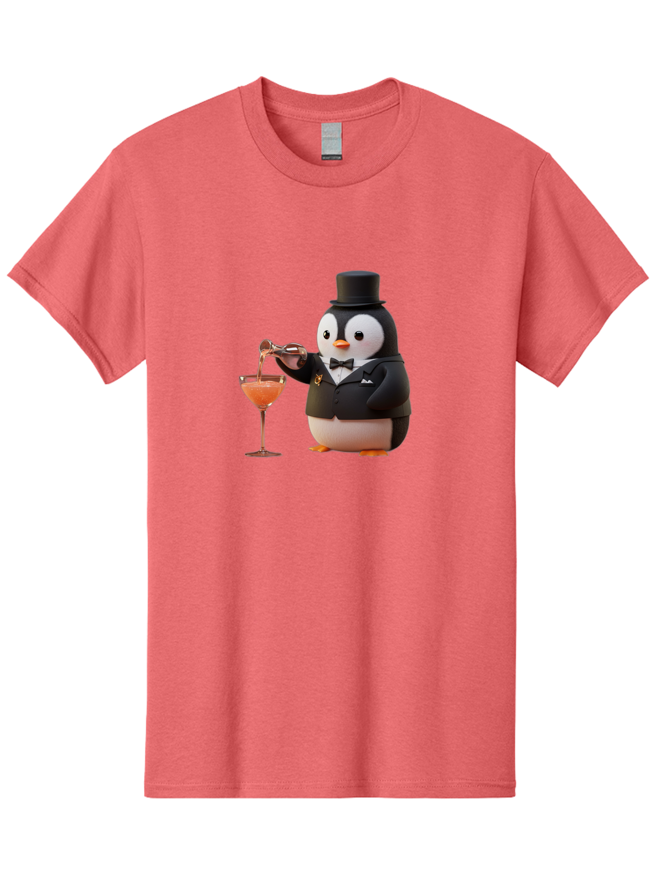 Penguin-Bartender-1 Men'S Graphic Tee, 100% Cotton, Comfortable Casual Summer Wear, Machine Washable, Vintage Camera, Old Camera, Antique Camera, Black Camera, Classic Photography, Photography Equipment, Nostalgic Device, Film Camera, Baf966
