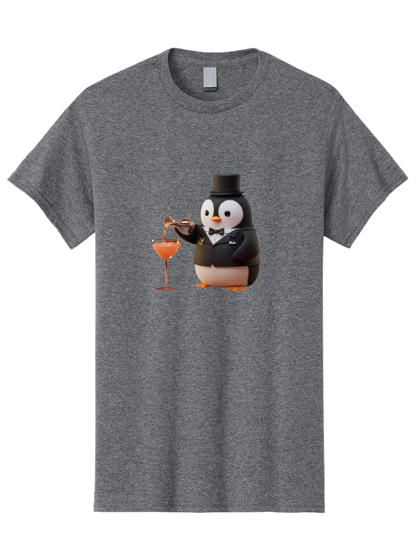 Penguin-Bartender-1 Men'S Graphic Tee, 100% Cotton, Comfortable Casual Summer Wear, Machine Washable, Vintage Camera, Old Camera, Antique Camera, Black Camera, Classic Photography, Photography Equipment, Nostalgic Device, Film Camera, Baf966