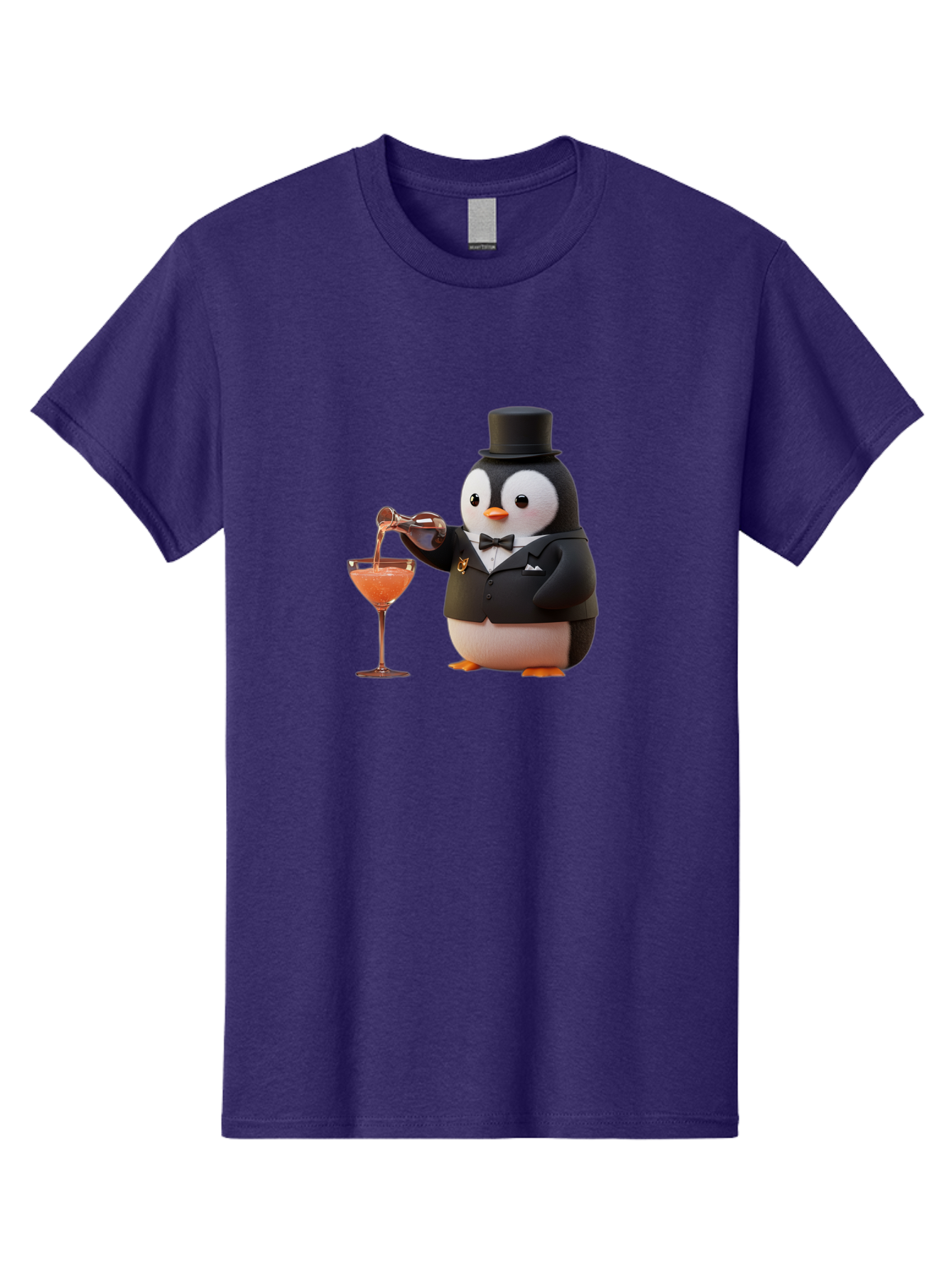 Penguin-Bartender-1 Men'S Graphic Tee, 100% Cotton, Comfortable Casual Summer Wear, Machine Washable, Vintage Camera, Old Camera, Antique Camera, Black Camera, Classic Photography, Photography Equipment, Nostalgic Device, Film Camera, Baf966