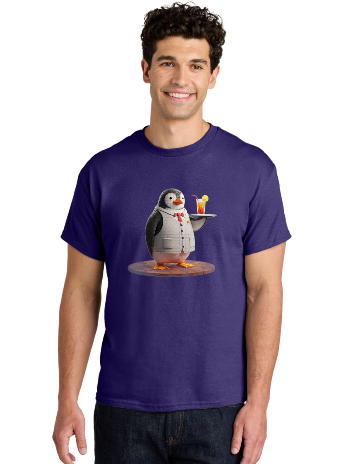 Penguin-Bartender-11 Men'S Graphic Tee, 100% Cotton, Comfortable Casual Summer Wear, Machine Washable, Vintage Camera, Old Camera, Antique Camera, Black Camera, Classic Photography, Photography Equipment, Nostalgic Device, Film Camera, Baf968
