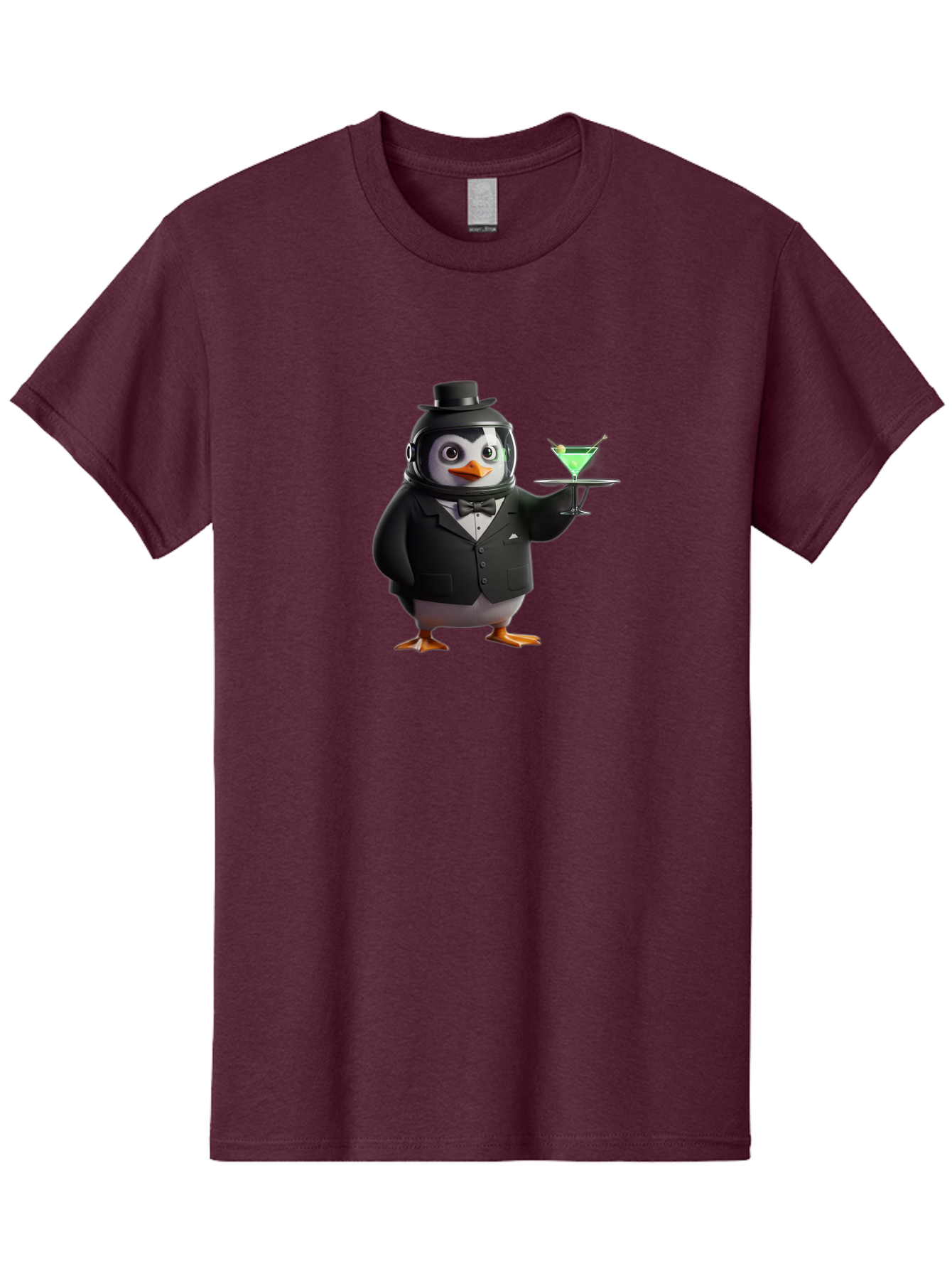 Penguin-Bartender-12 Men'S Graphic Tee, 100% Cotton, Comfortable Casual Summer Wear, Machine Washable, Vintage Camera, Old Camera, Antique Camera, Black Camera, Classic Photography, Photography Equipment, Nostalgic Device, Film Camera, Baf969