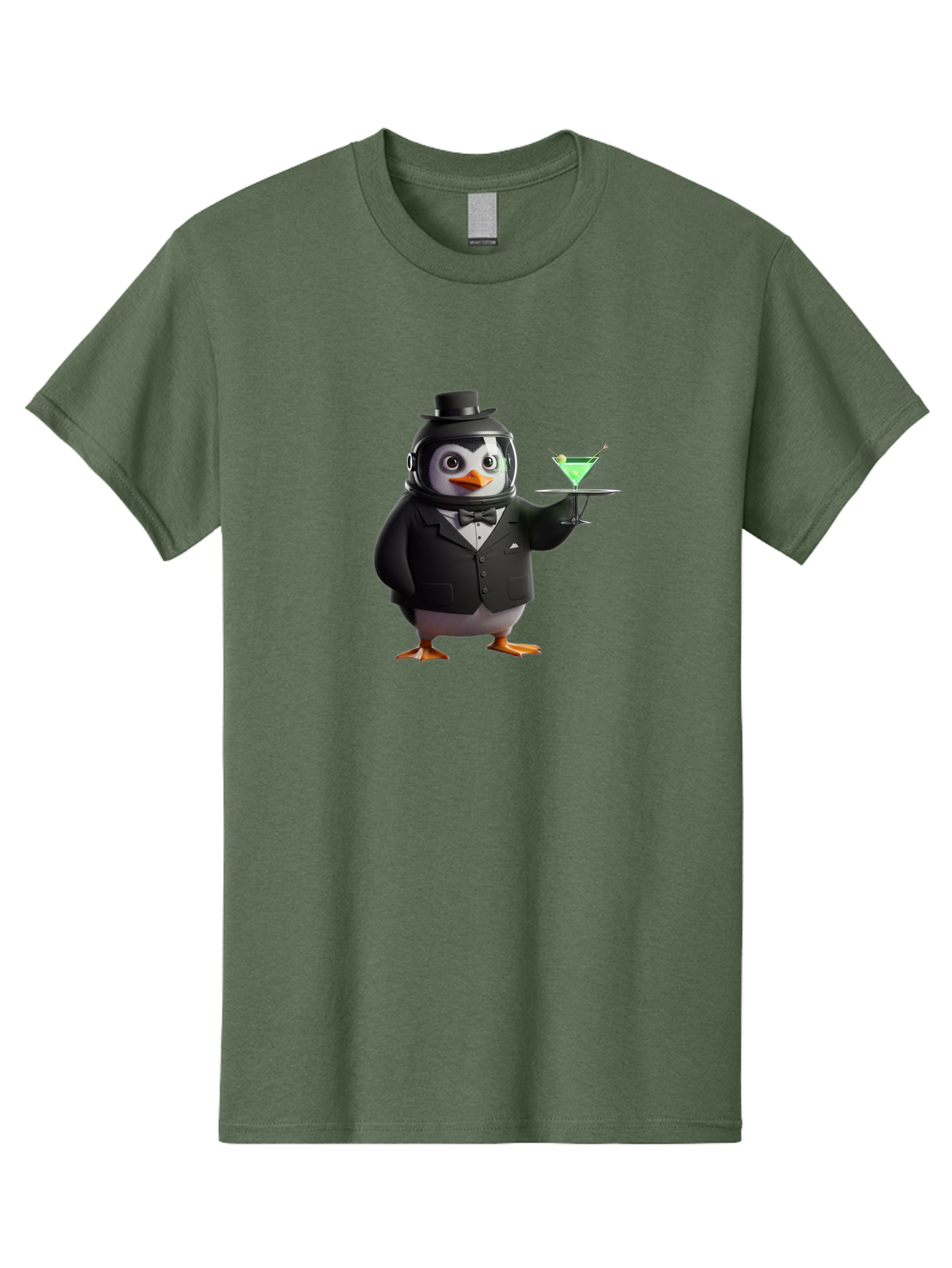 Penguin-Bartender-12 Men'S Graphic Tee, 100% Cotton, Comfortable Casual Summer Wear, Machine Washable, Vintage Camera, Old Camera, Antique Camera, Black Camera, Classic Photography, Photography Equipment, Nostalgic Device, Film Camera, Baf969
