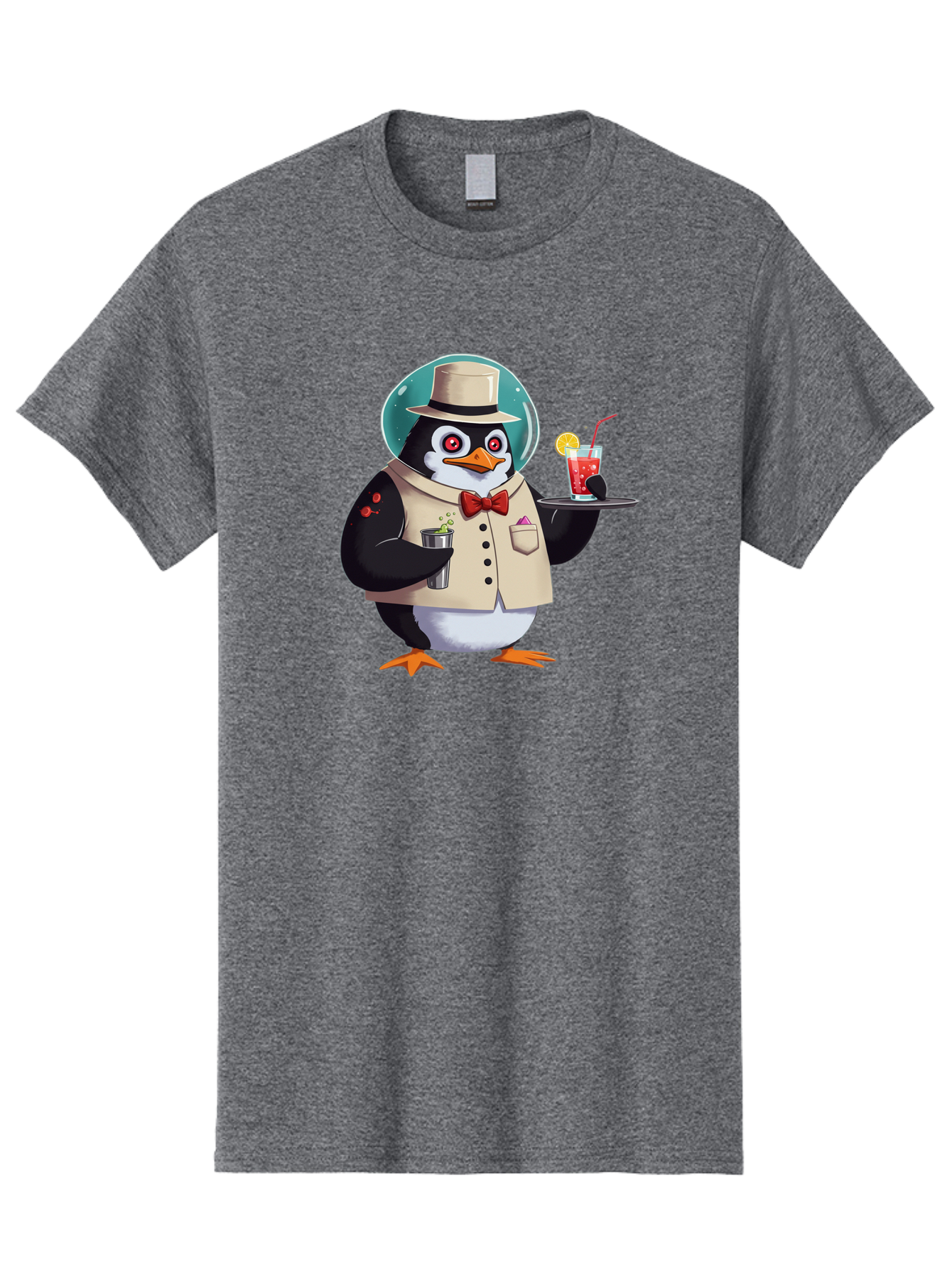 Penguin-Bartender-13 Men'S Graphic Tee, 100% Cotton, Comfortable Casual Summer Wear, Machine Washable, Vintage Camera, Old Camera, Antique Camera, Black Camera, Classic Photography, Photography Equipment, Nostalgic Device, Film Camera, Baf970