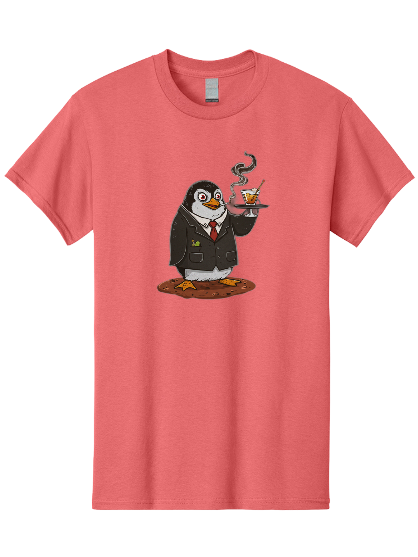Penguin-Bartender-14 Men'S Graphic Tee, 100% Cotton, Comfortable Casual Summer Wear, Machine Washable, Vintage Camera, Old Camera, Antique Camera, Black Camera, Classic Photography, Photography Equipment, Nostalgic Device, Film Camera, Baf971