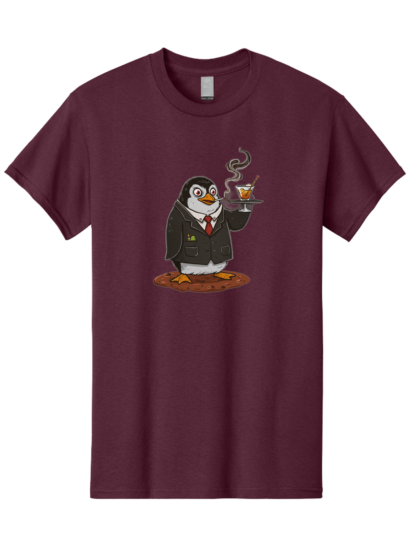 Penguin-Bartender-14 Men'S Graphic Tee, 100% Cotton, Comfortable Casual Summer Wear, Machine Washable, Vintage Camera, Old Camera, Antique Camera, Black Camera, Classic Photography, Photography Equipment, Nostalgic Device, Film Camera, Baf971