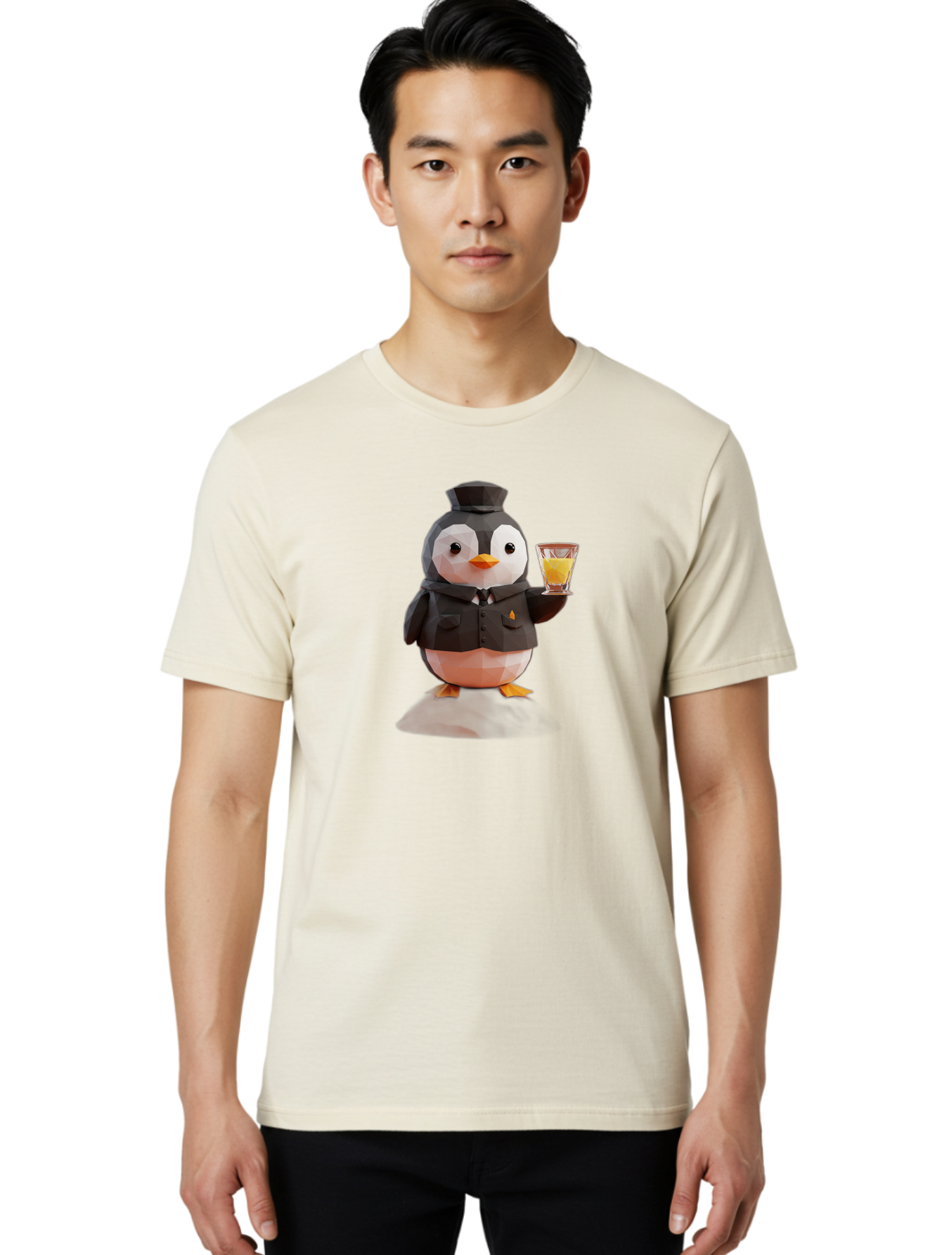 Penguin-Bartender-4 Men'S Graphic Tee, 100% Cotton, Comfortable Casual Summer Wear, Machine Washable, Vintage Camera, Old Camera, Antique Camera, Black Camera, Classic Photography, Photography Equipment, Nostalgic Device, Film Camera, Baf974
