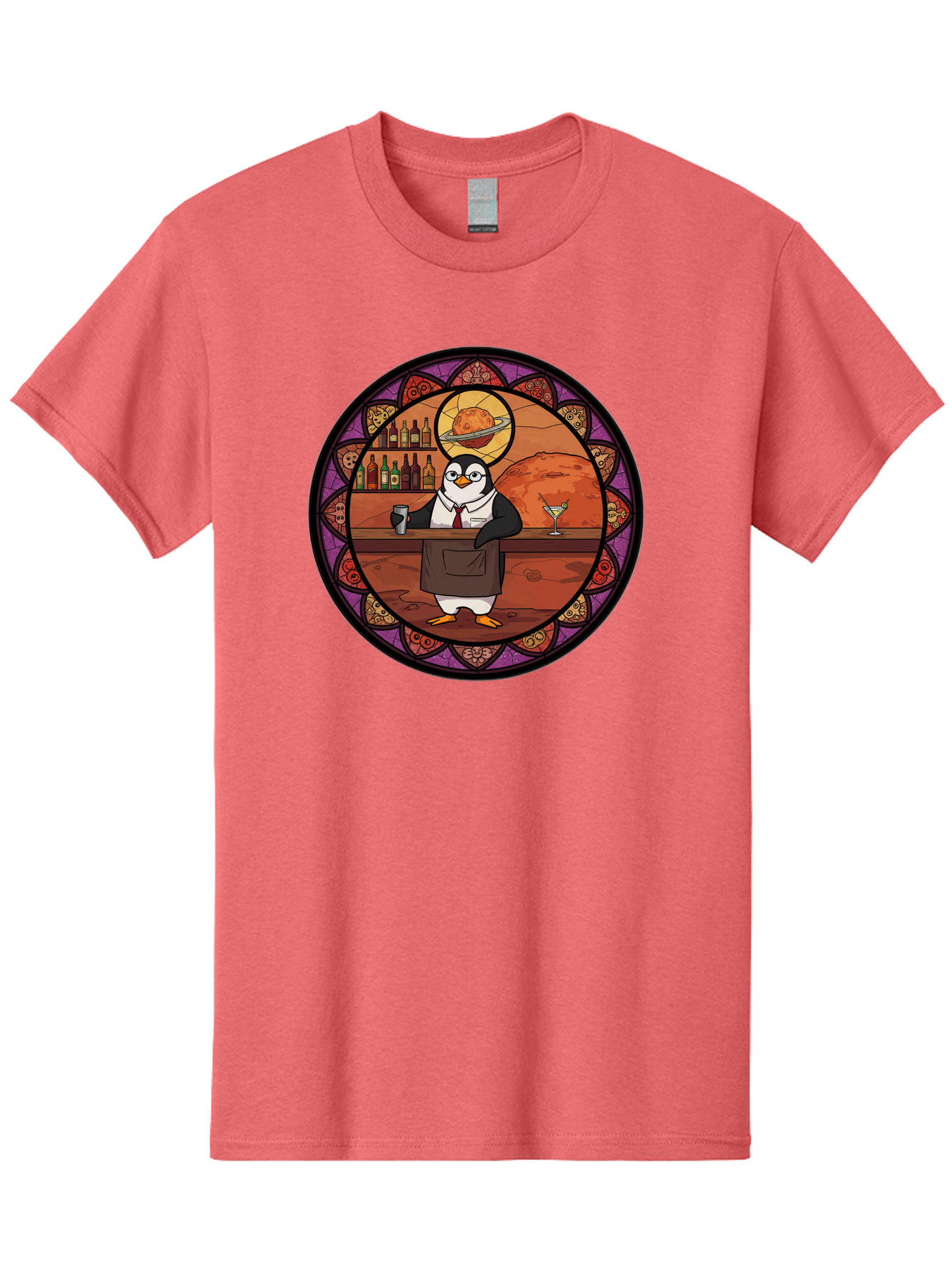 Penguin-Bartender-6 Men'S Graphic Tee, 100% Cotton, Comfortable Casual Summer Wear, Machine Washable, Vintage Camera, Old Camera, Antique Camera, Black Camera, Classic Photography, Photography Equipment, Nostalgic Device, Film Camera, Baf976