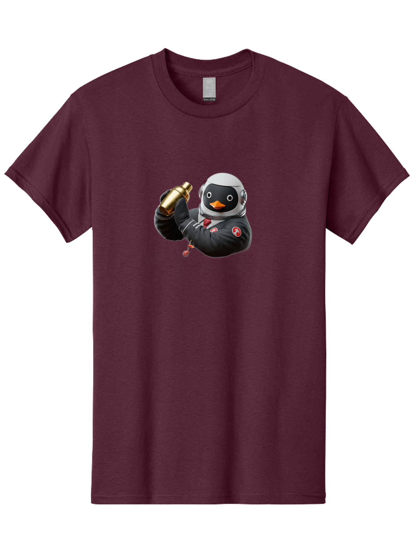 Penguin-In-Space-Suit Men'S Graphic Tee, 100% Cotton, Comfortable Casual Summer Wear, Machine Washable, Vintage Camera, Old Camera, Antique Camera, Black Camera, Classic Photography, Photography Equipment, Nostalgic Device, Film Camera, Baf981